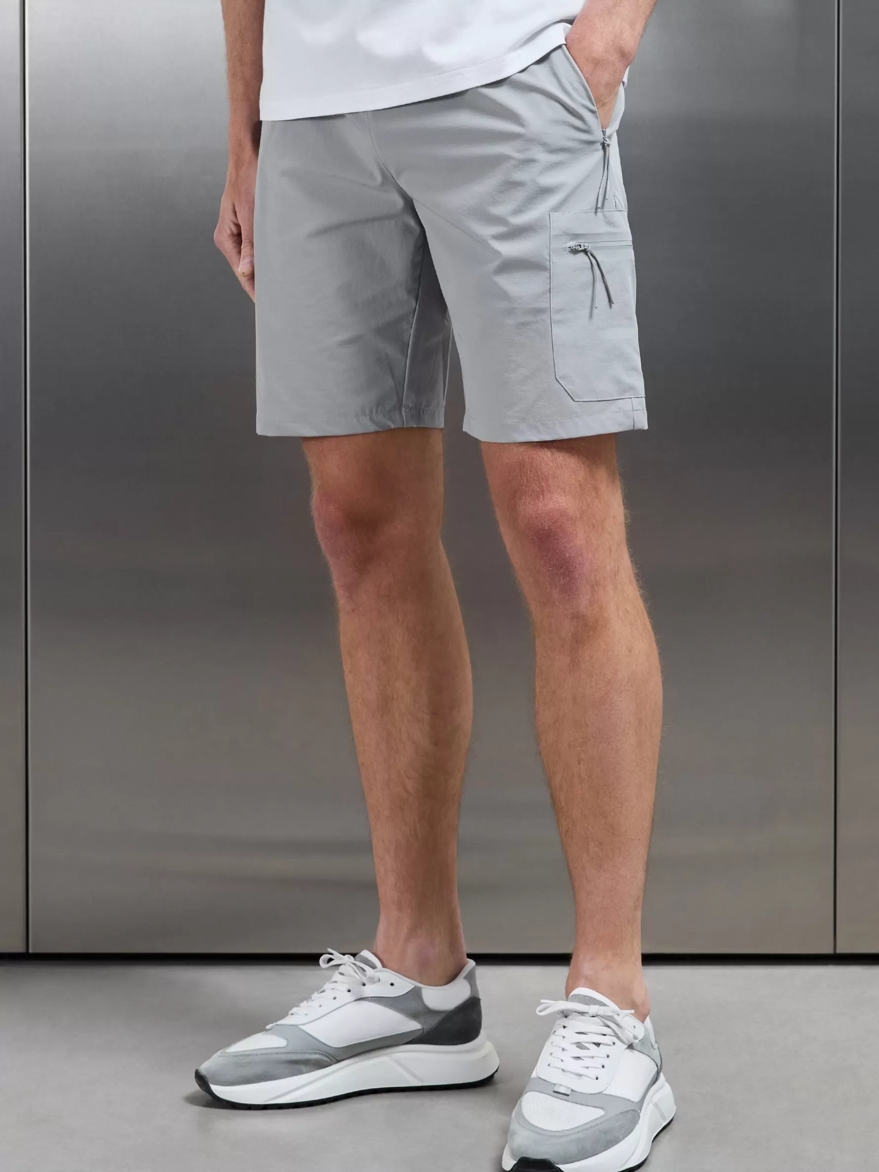 ARNE Active Cargo Short - Mid Grey