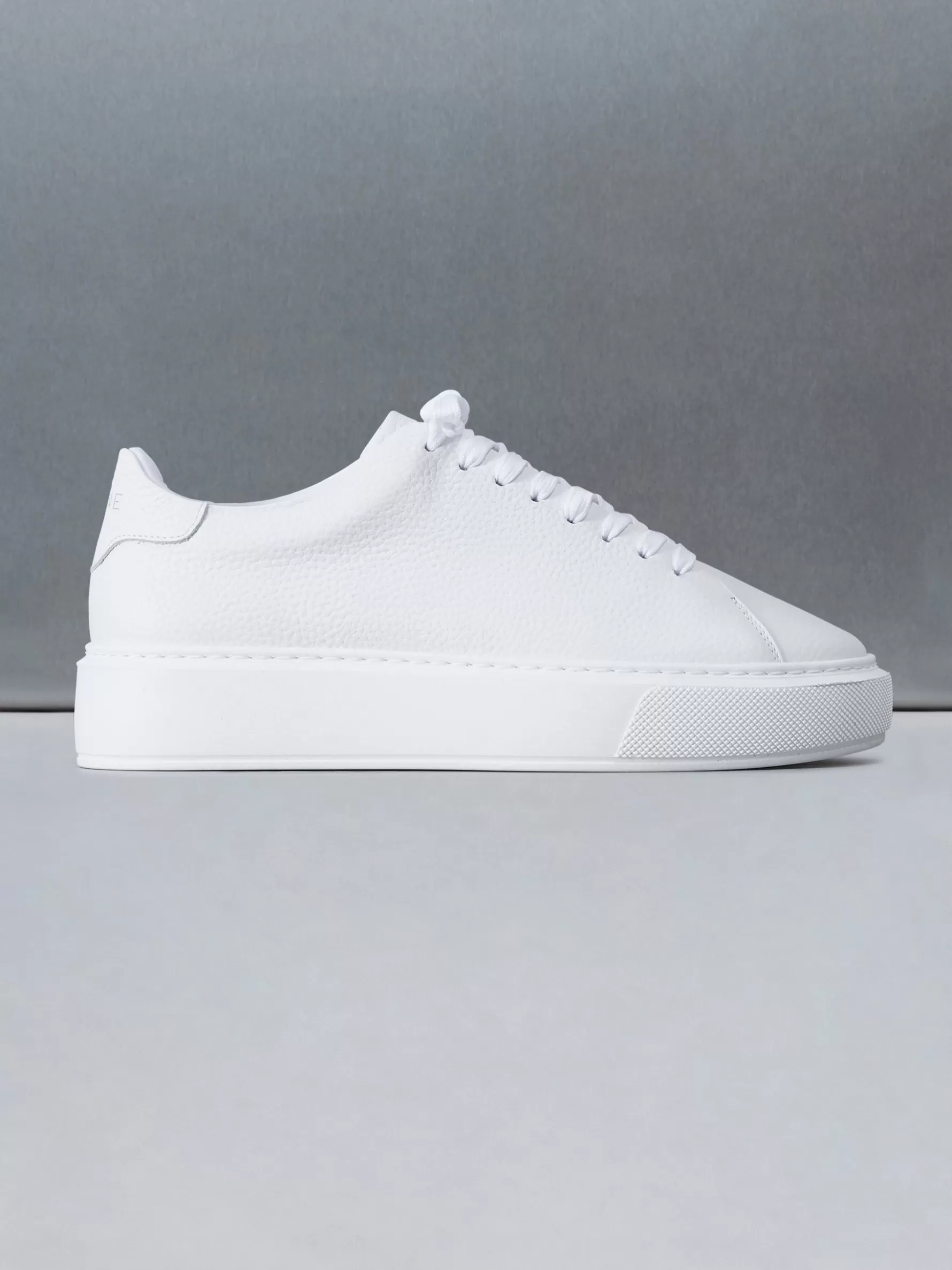 ARNE Basic Essential Leather Trainer - Triple White