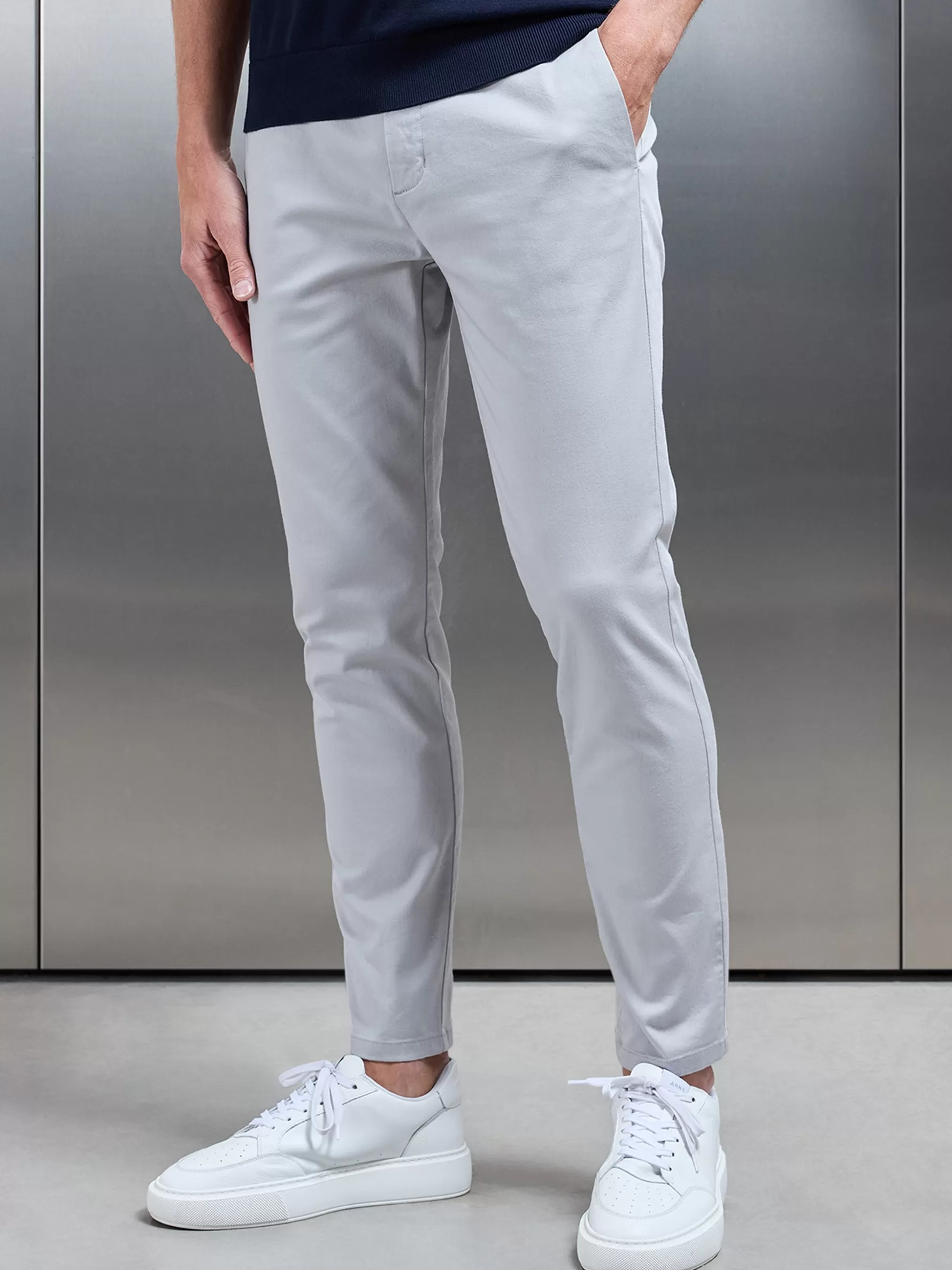 ARNE Chino Trouser - Mid Grey