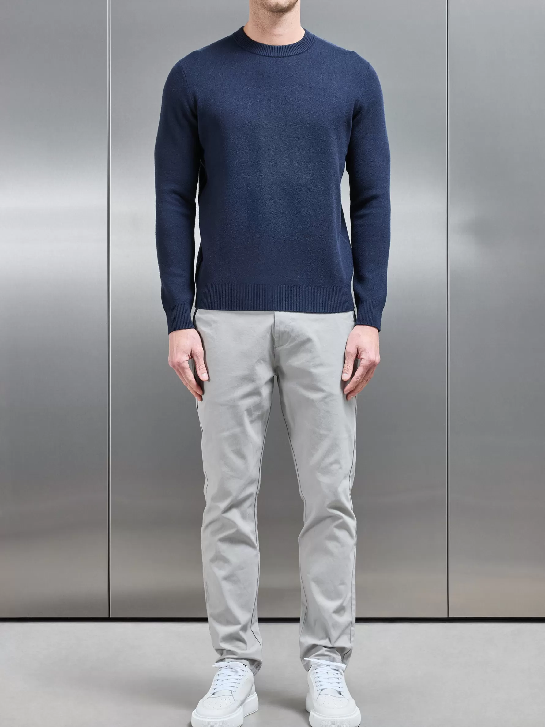 ARNE Chunky Knitted Sweatshirt -