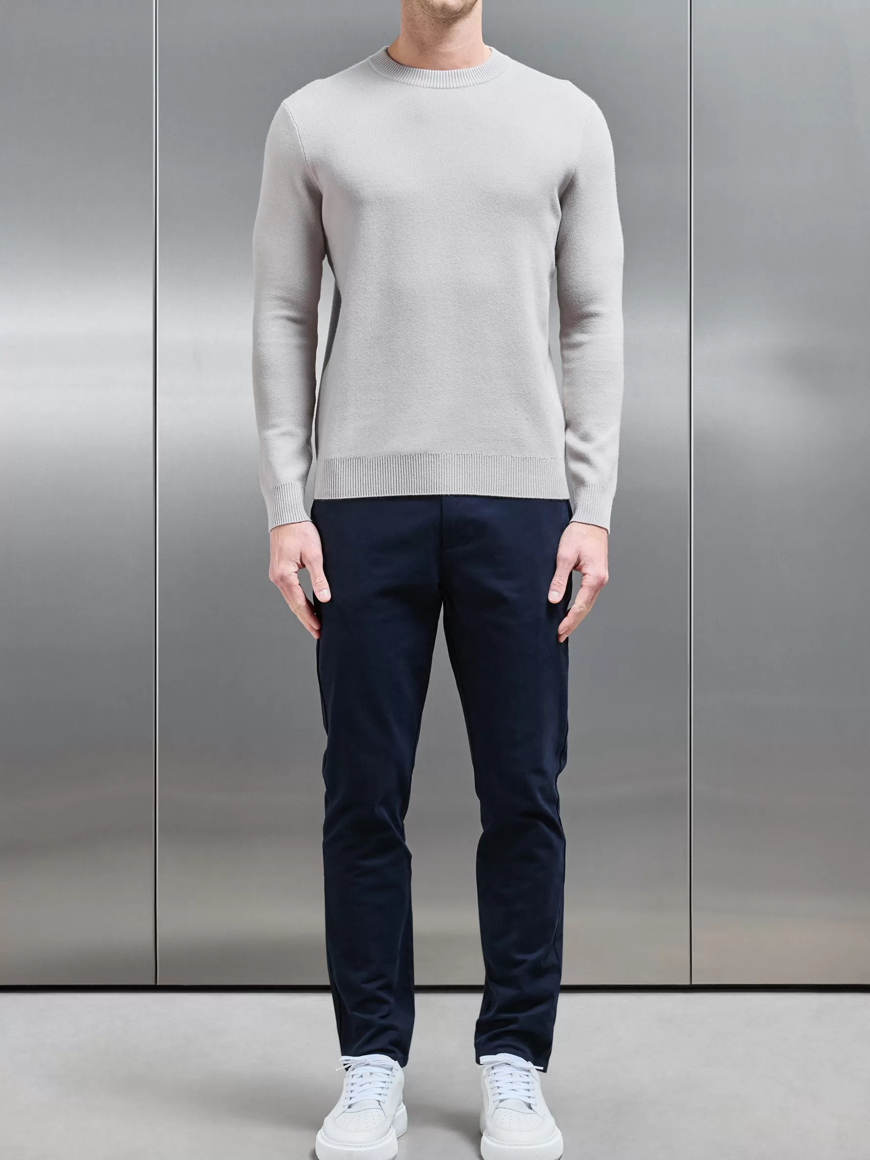 ARNE Chunky Knitted Sweatshirt -