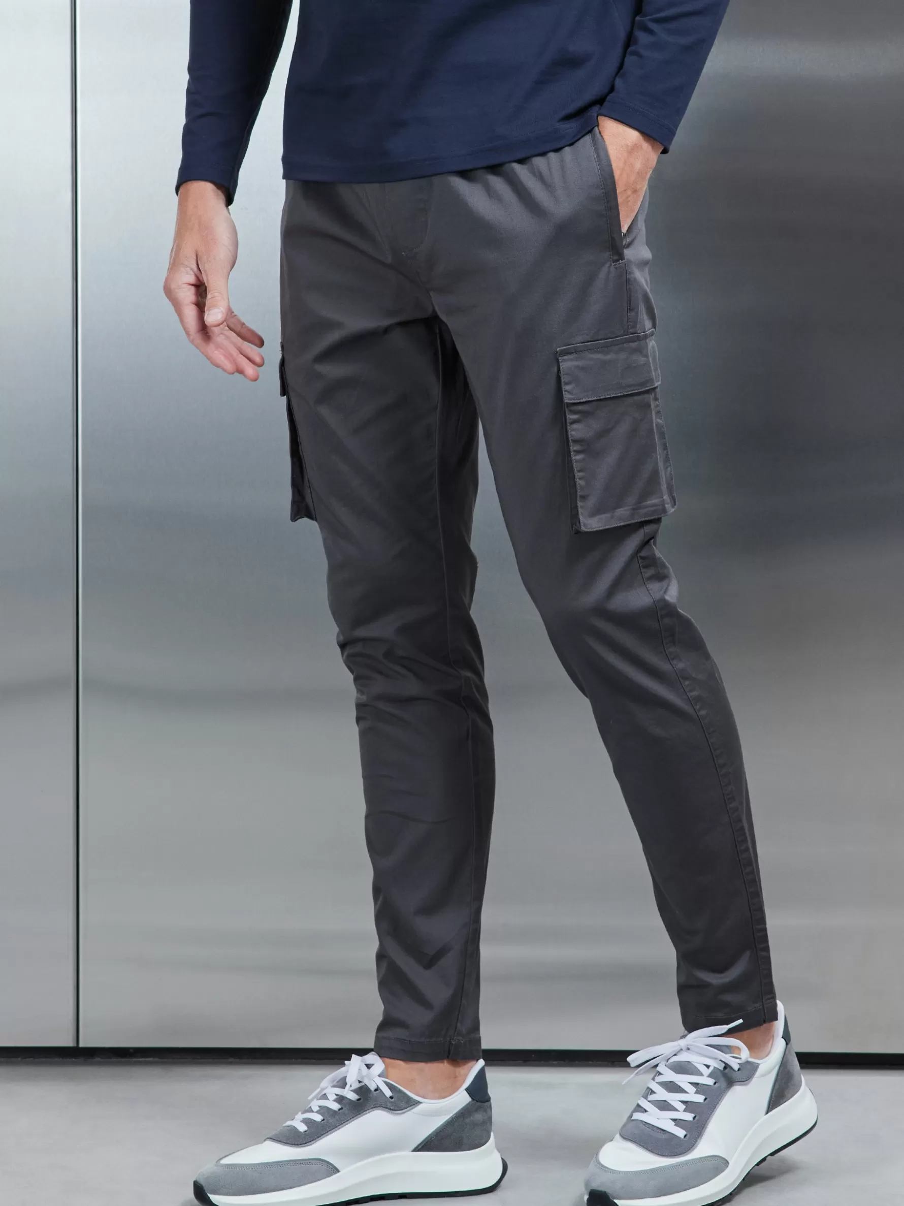 ARNE Cotton Drawstring Cargo Pant -