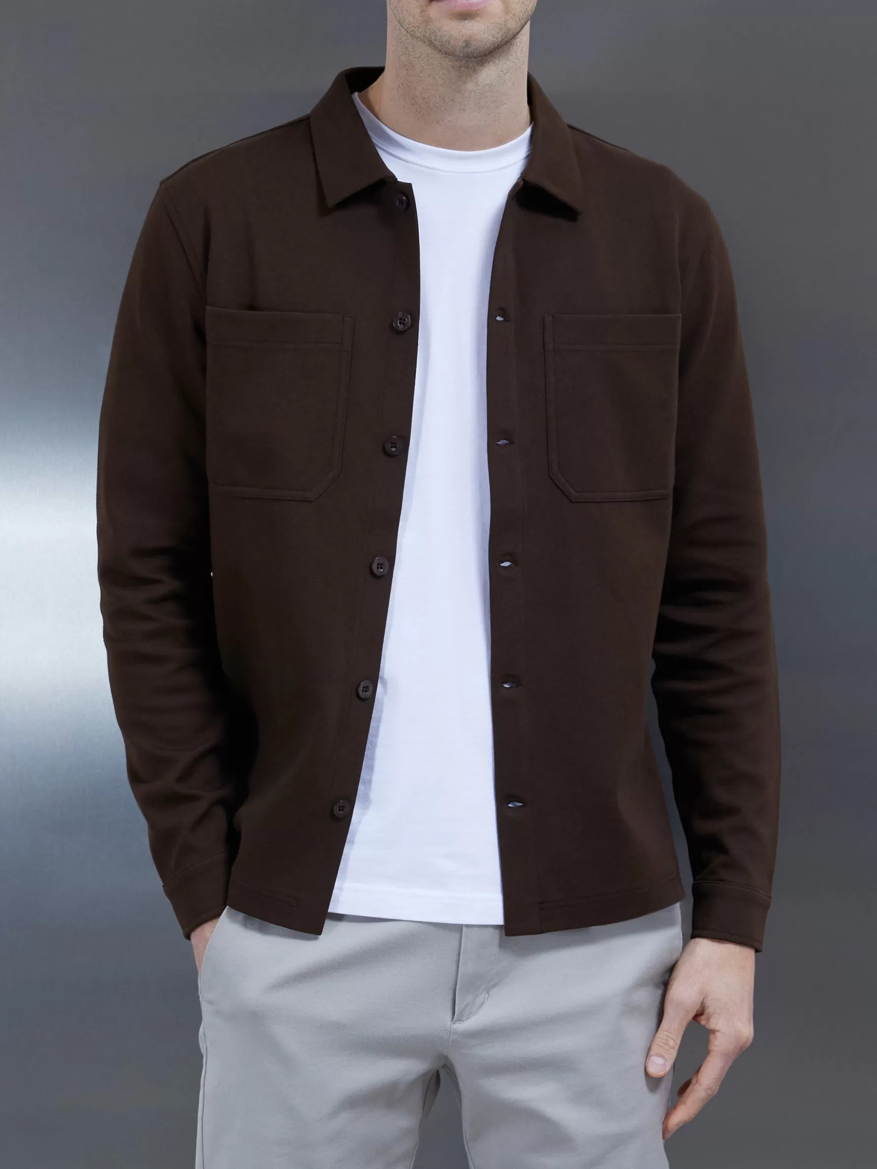 ARNE Cotton Jersey Overshirt -