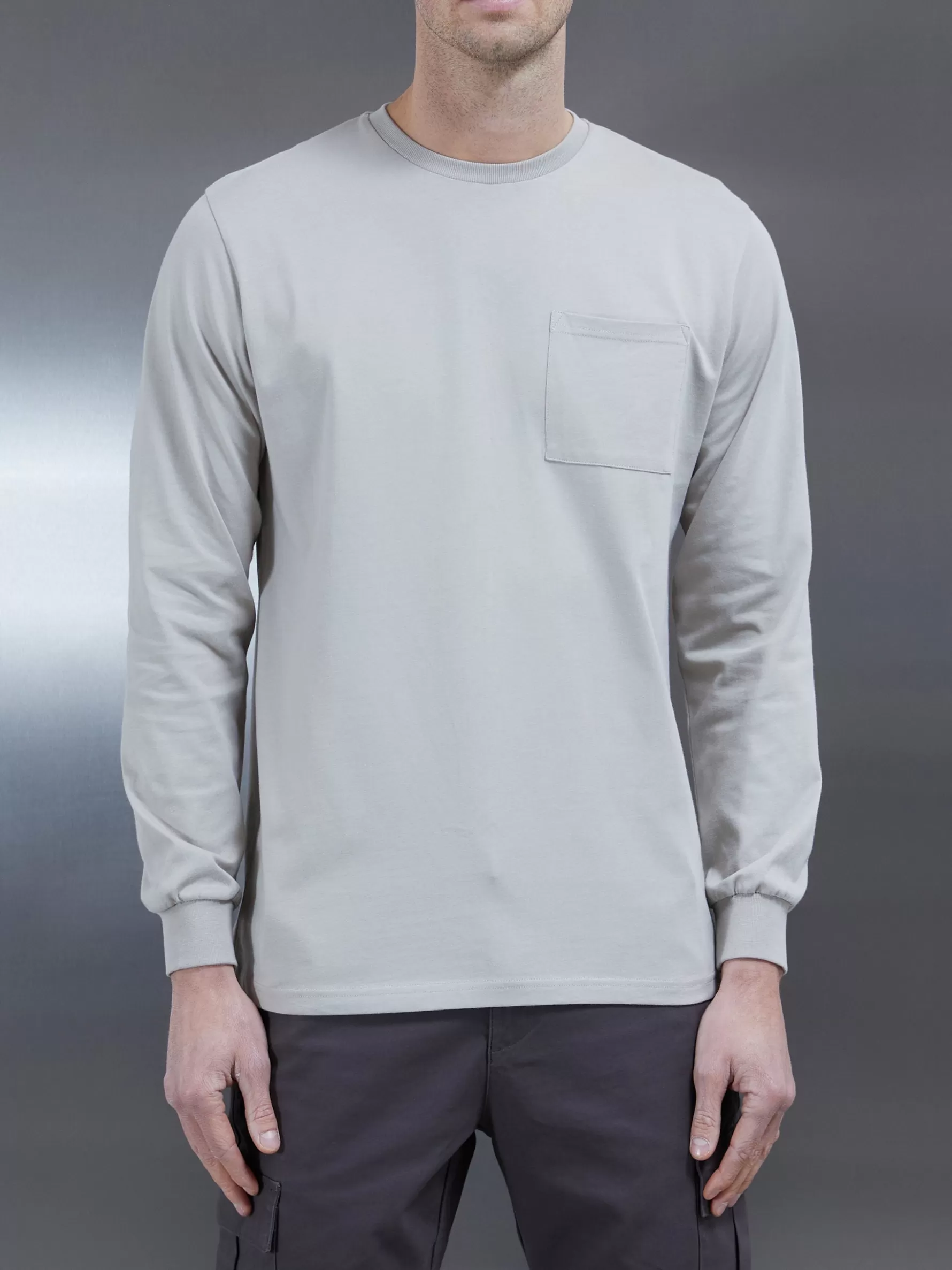 ARNE Cotton Pocket Long Sleeve T-Shirt -