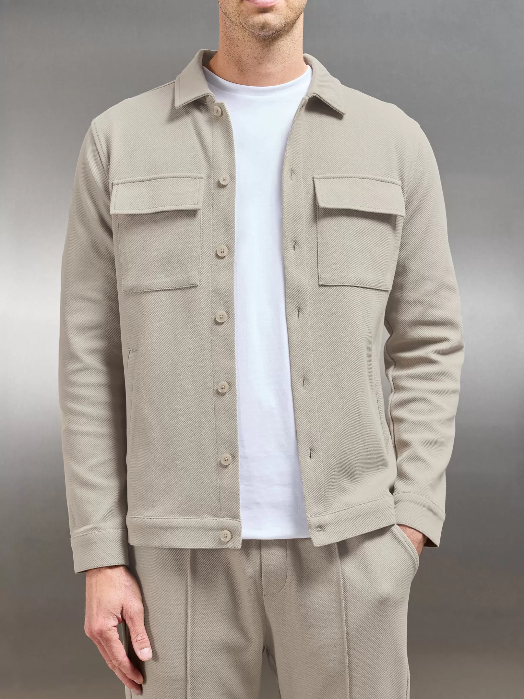 ARNE Cotton Twill Overshirt -