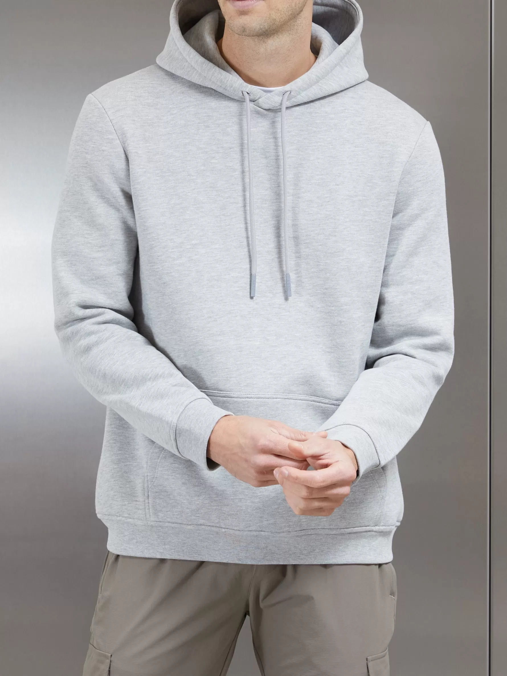 ARNE Essential Hoodie - Marl Grey