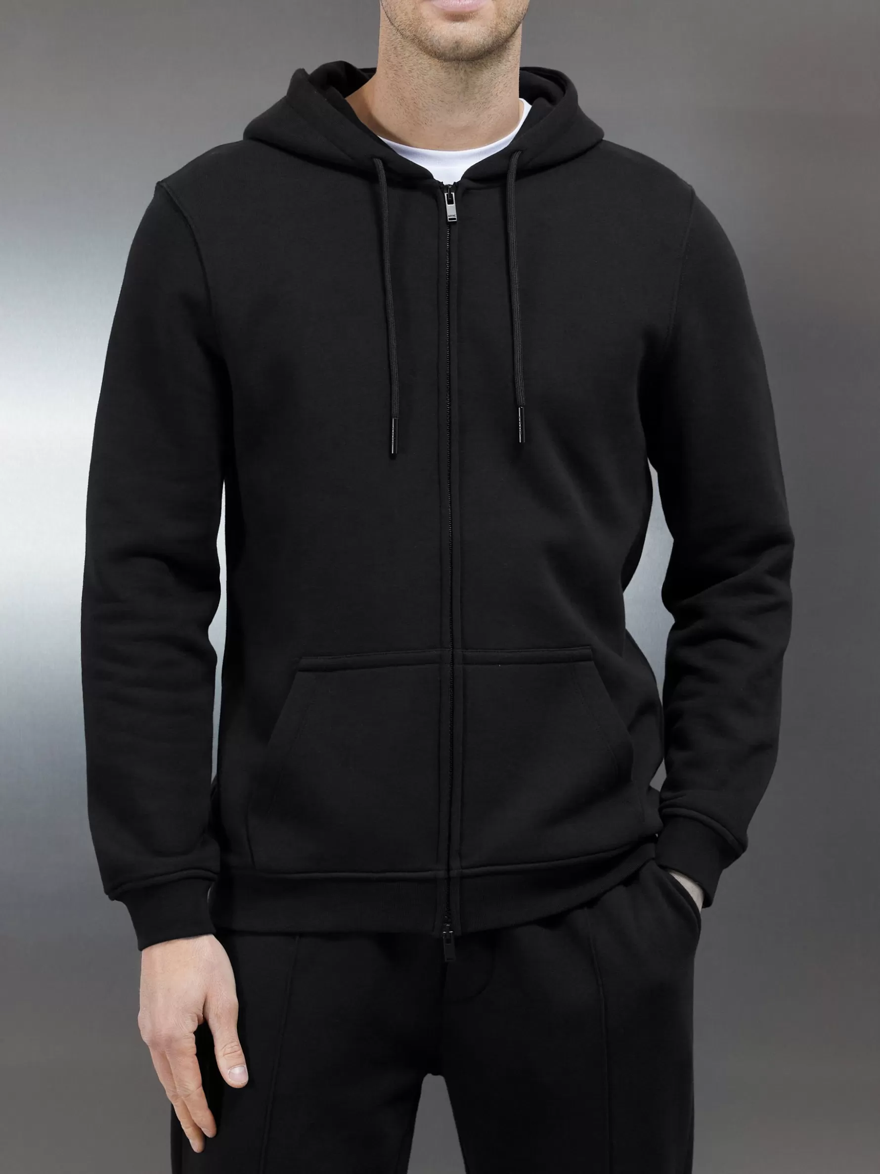 ARNE Essential Zip Through Hoodie -