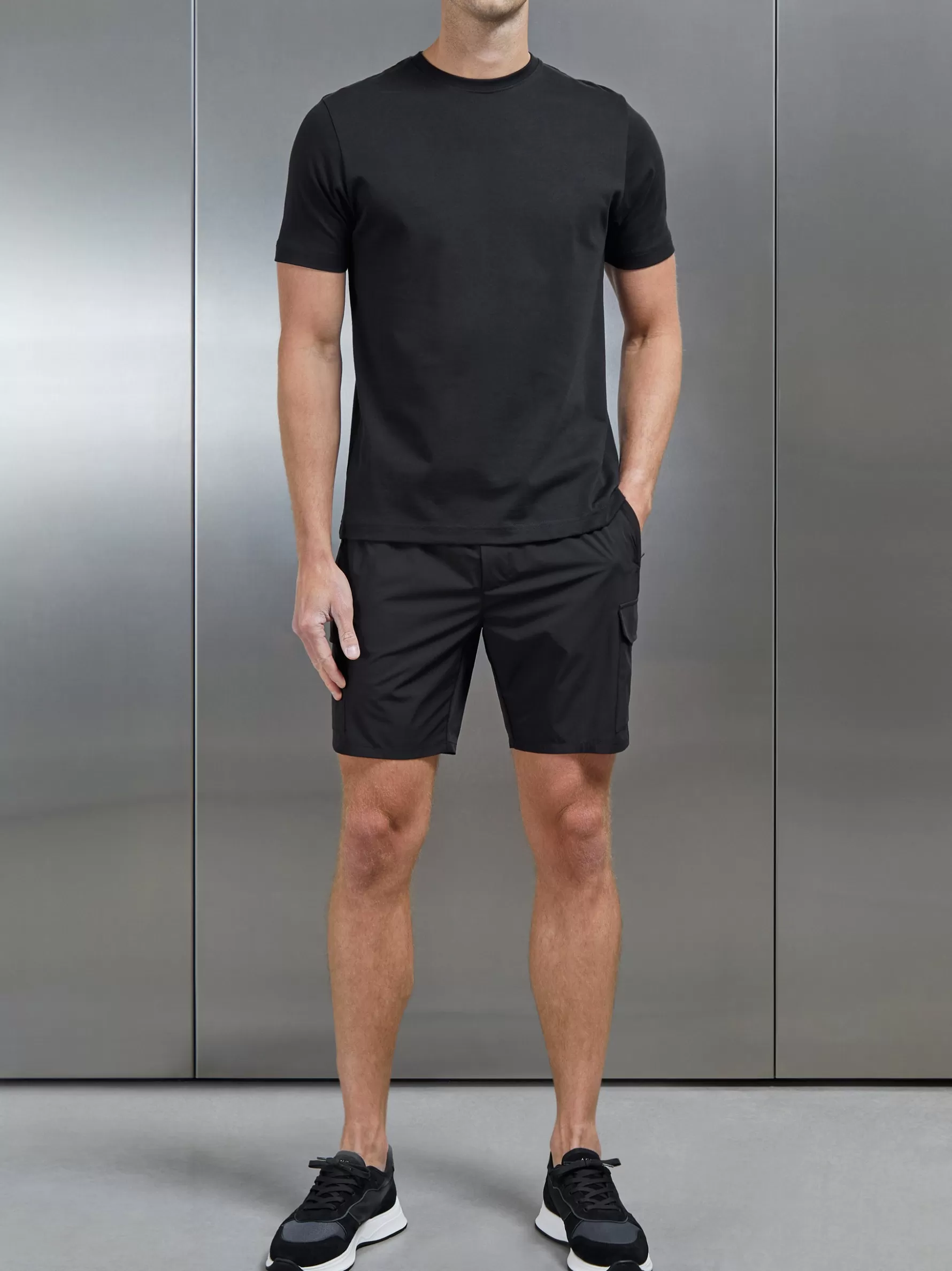 ARNE Flat Pocket Technical Cargo Short -