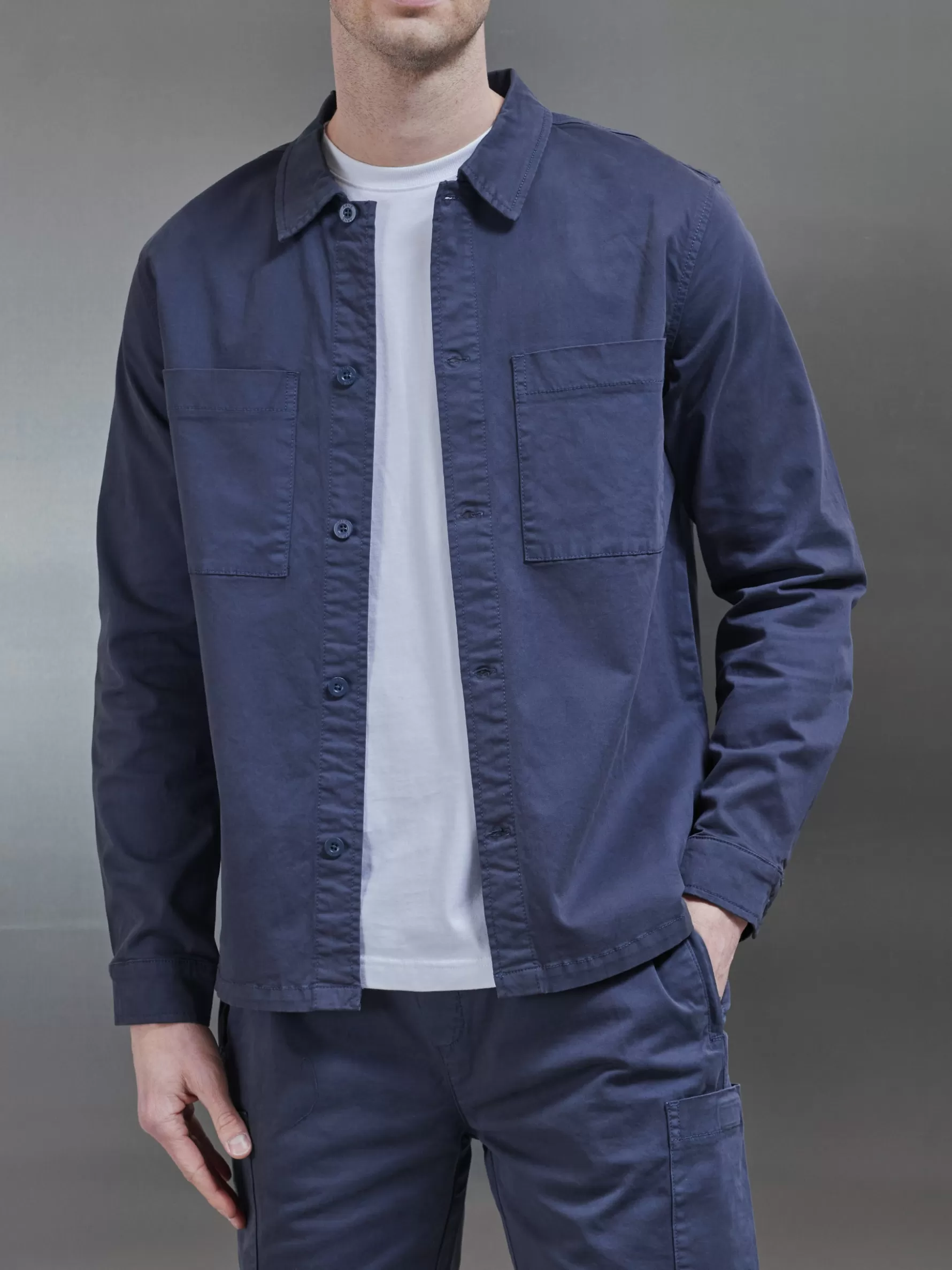 ARNE Garment Dye Overshirt -