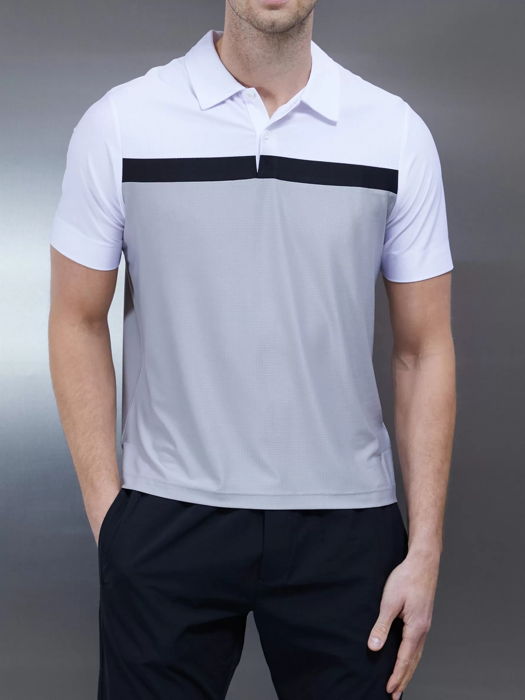 ARNE Golf Colour Block Polo Shirt -