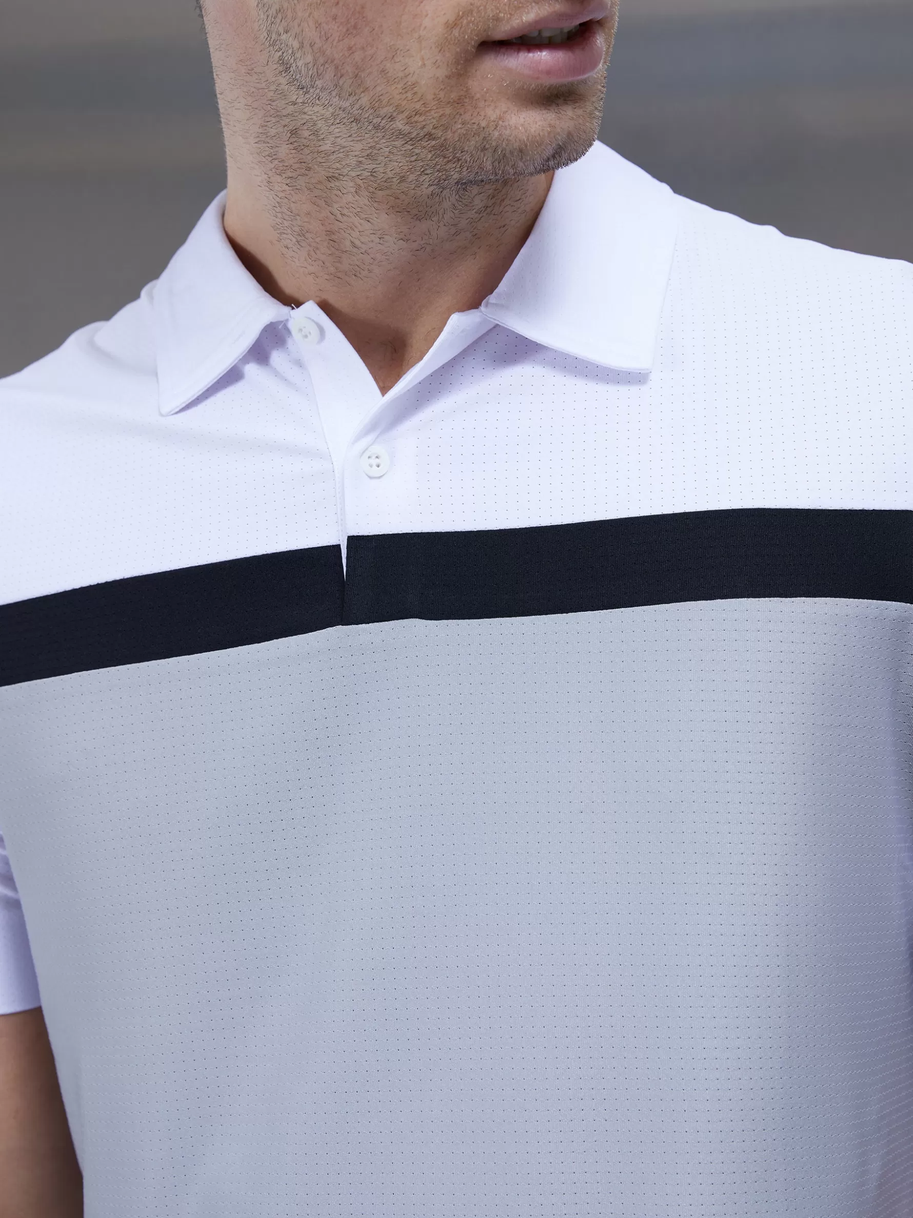 ARNE Golf Colour Block Polo Shirt -