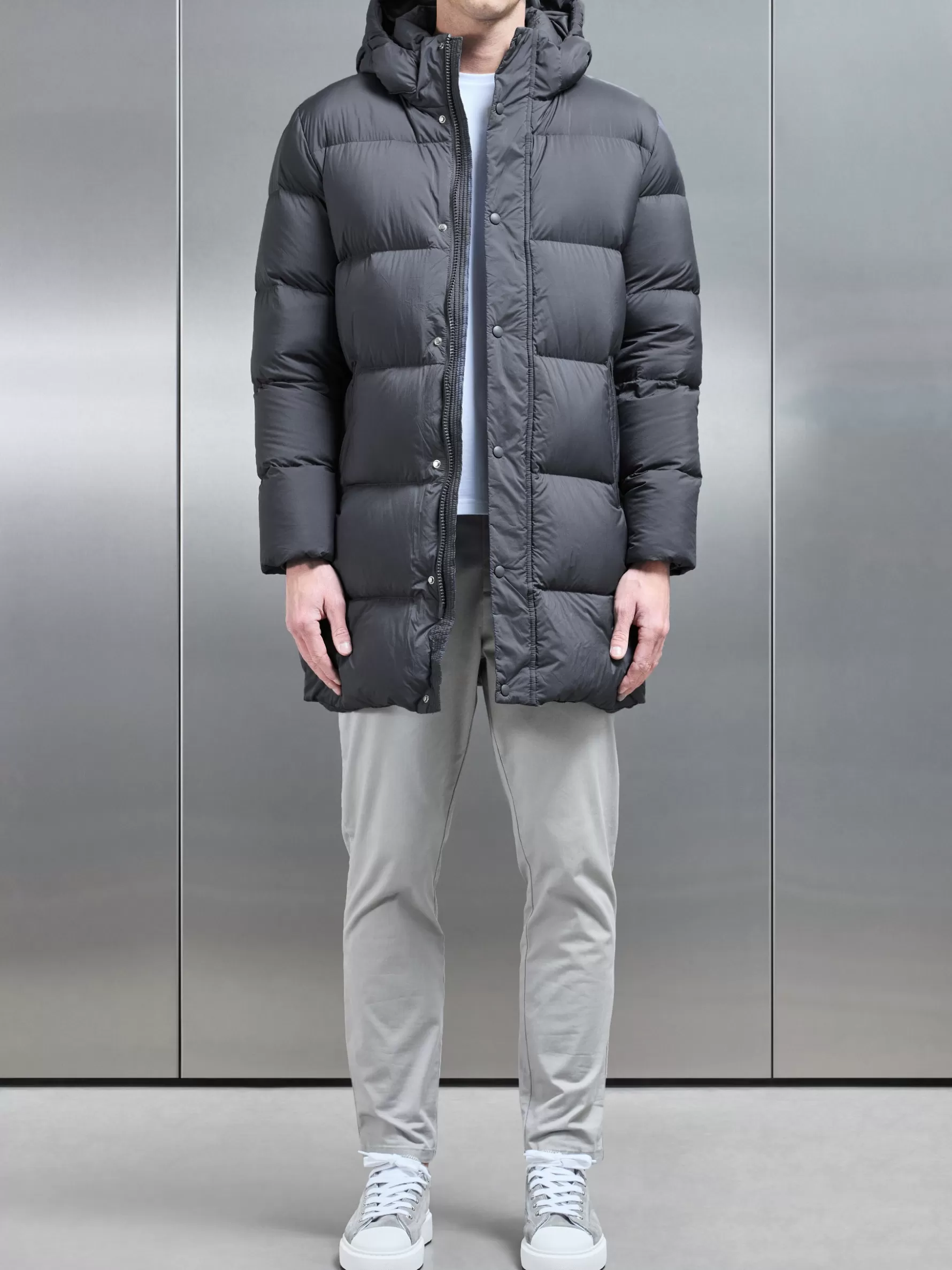 ARNE Goose Down Mid Length Jacket -