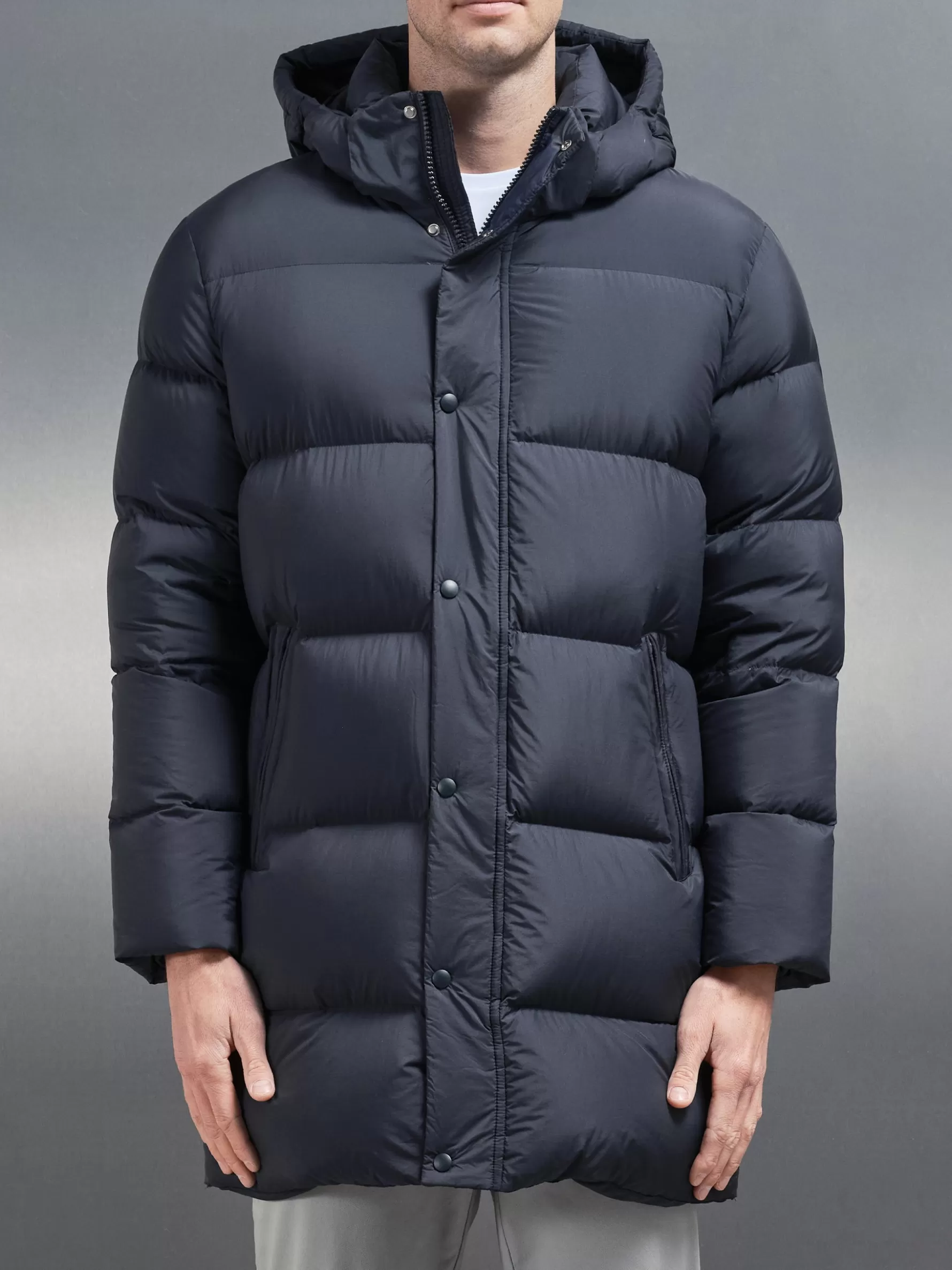 ARNE Goose Down Mid Length Jacket -