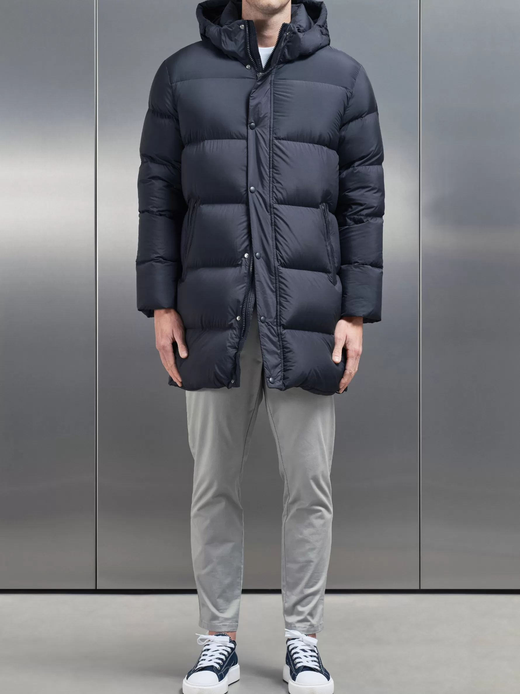 ARNE Goose Down Mid Length Jacket -