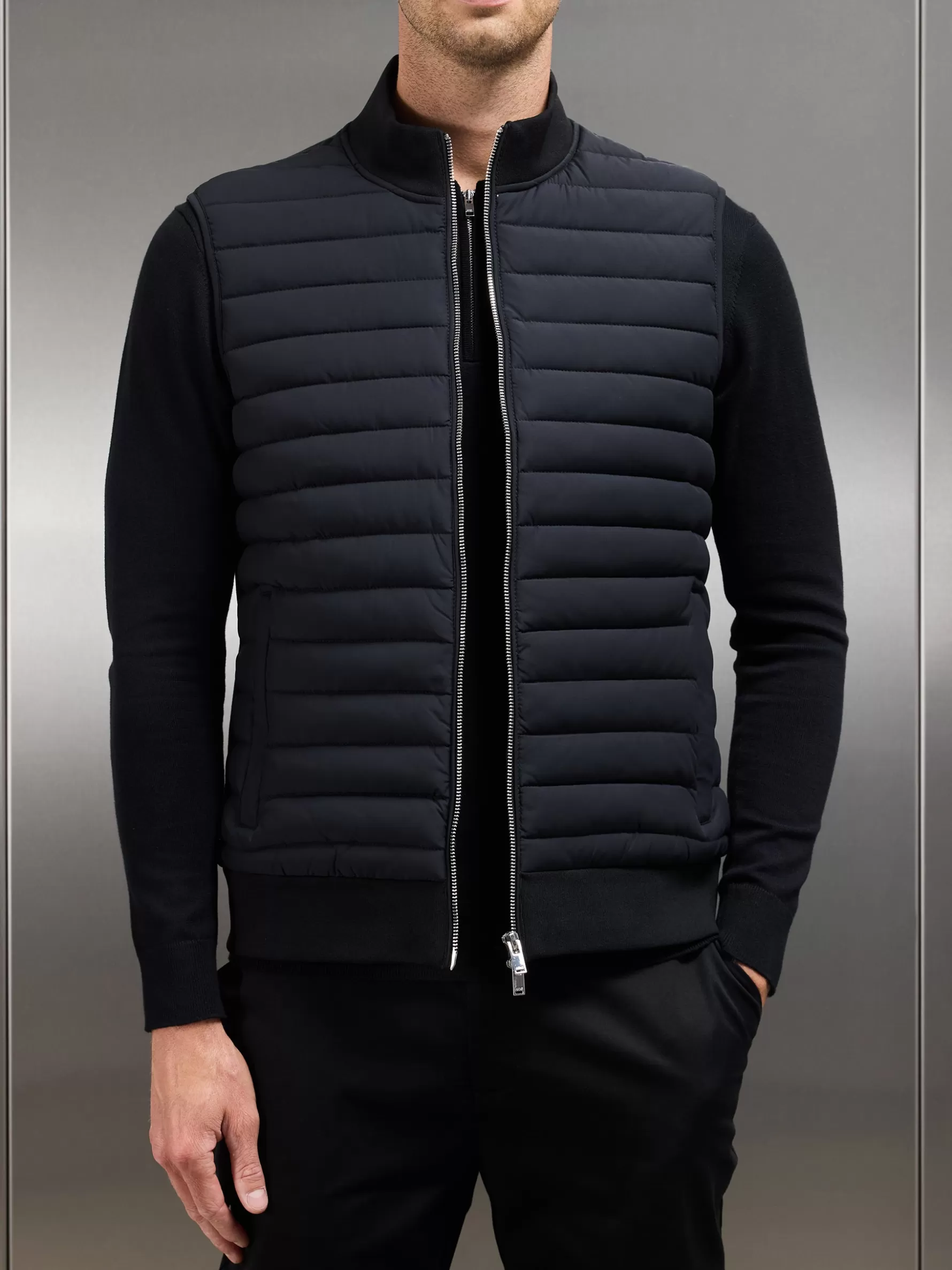 ARNE Hybrid Quilted Gilet -