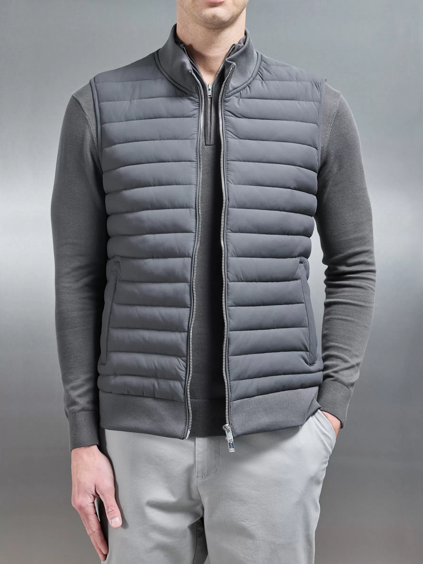 ARNE Hybrid Quilted Gilet -