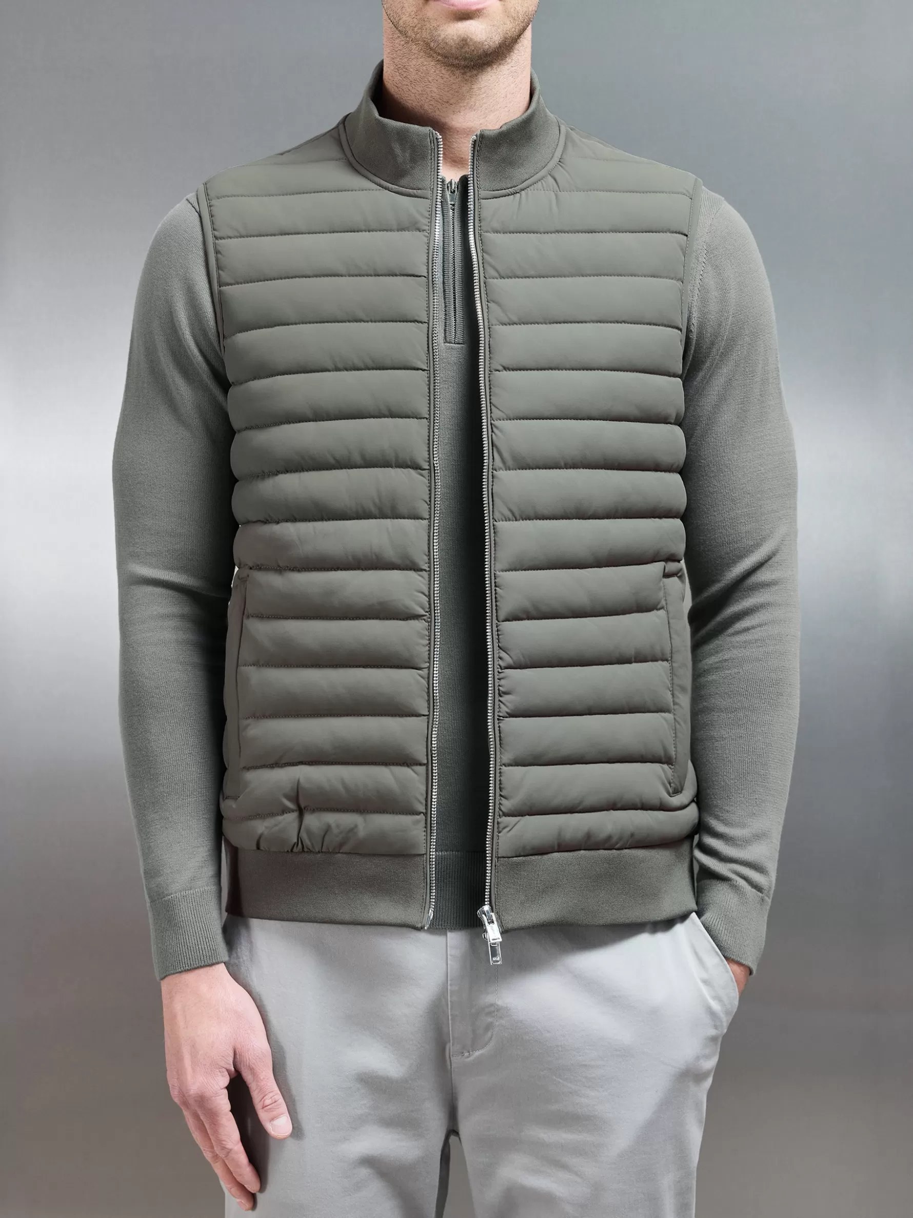 ARNE Hybrid Quilted Gilet -