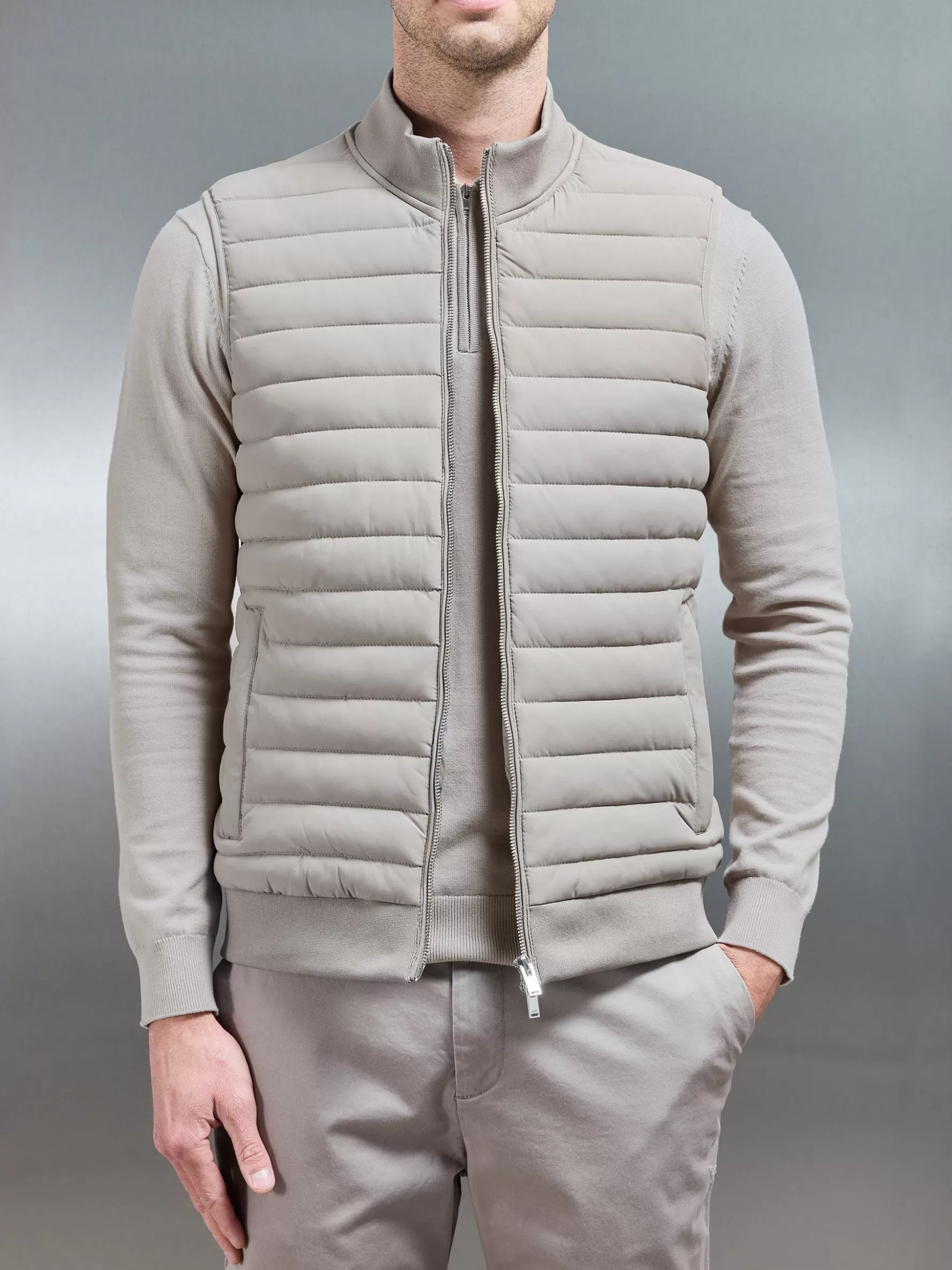 ARNE Hybrid Quilted Gilet -