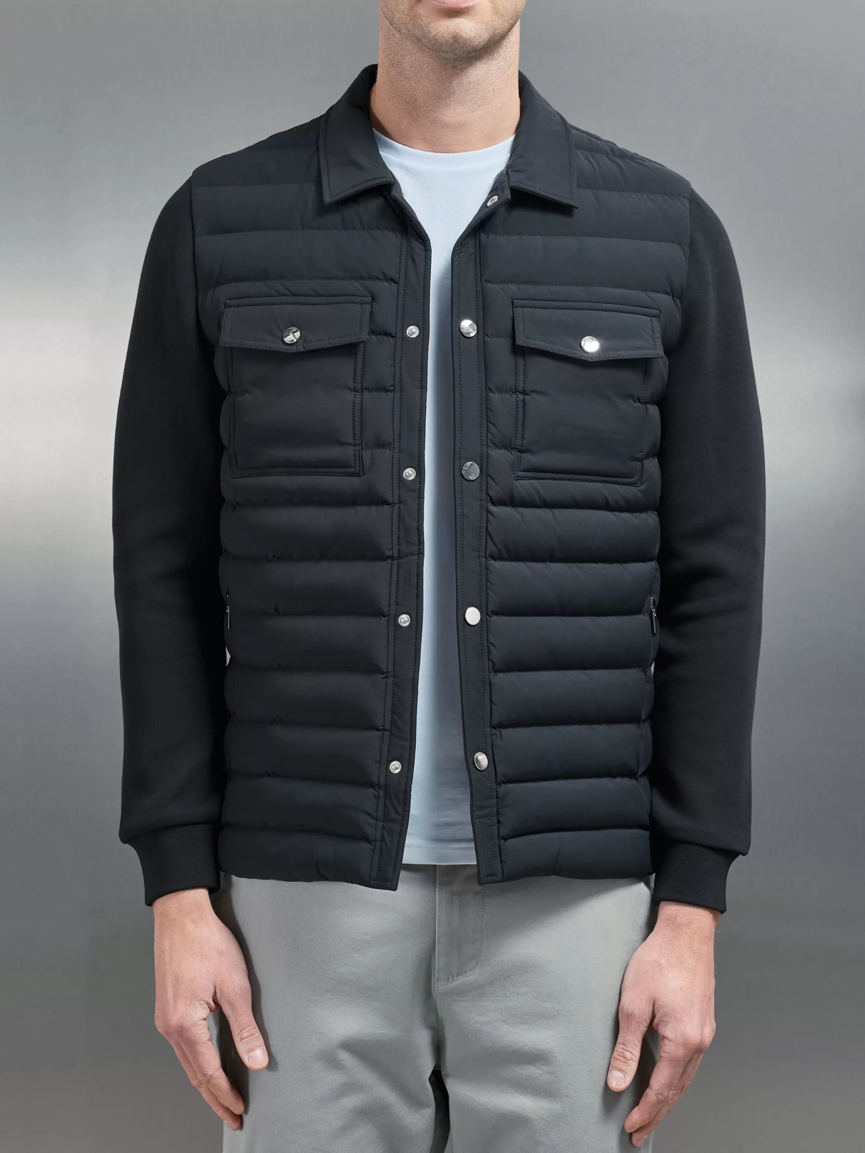 ARNE Hybrid Quilted Overshirt -