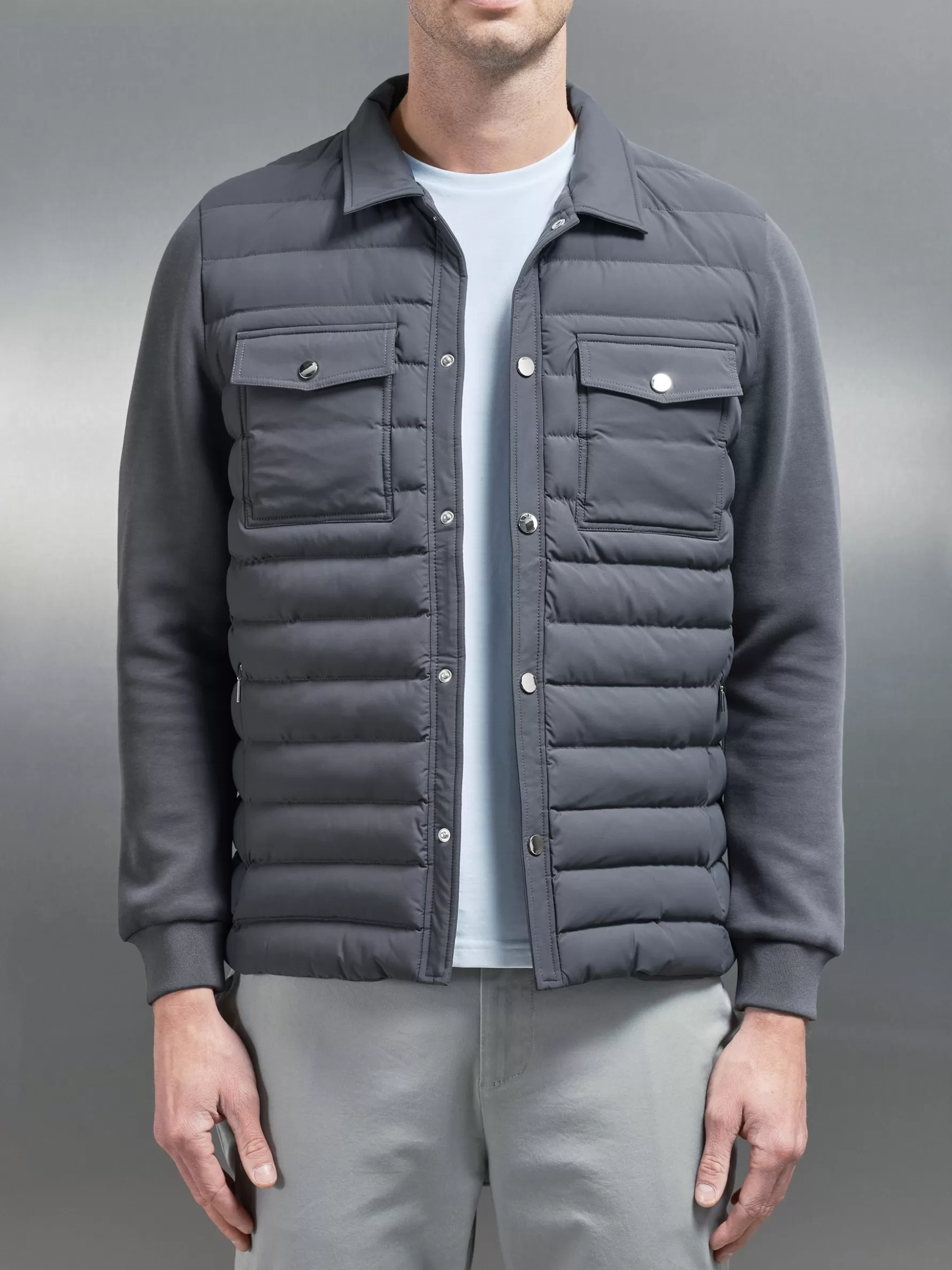 ARNE Hybrid Quilted Overshirt -