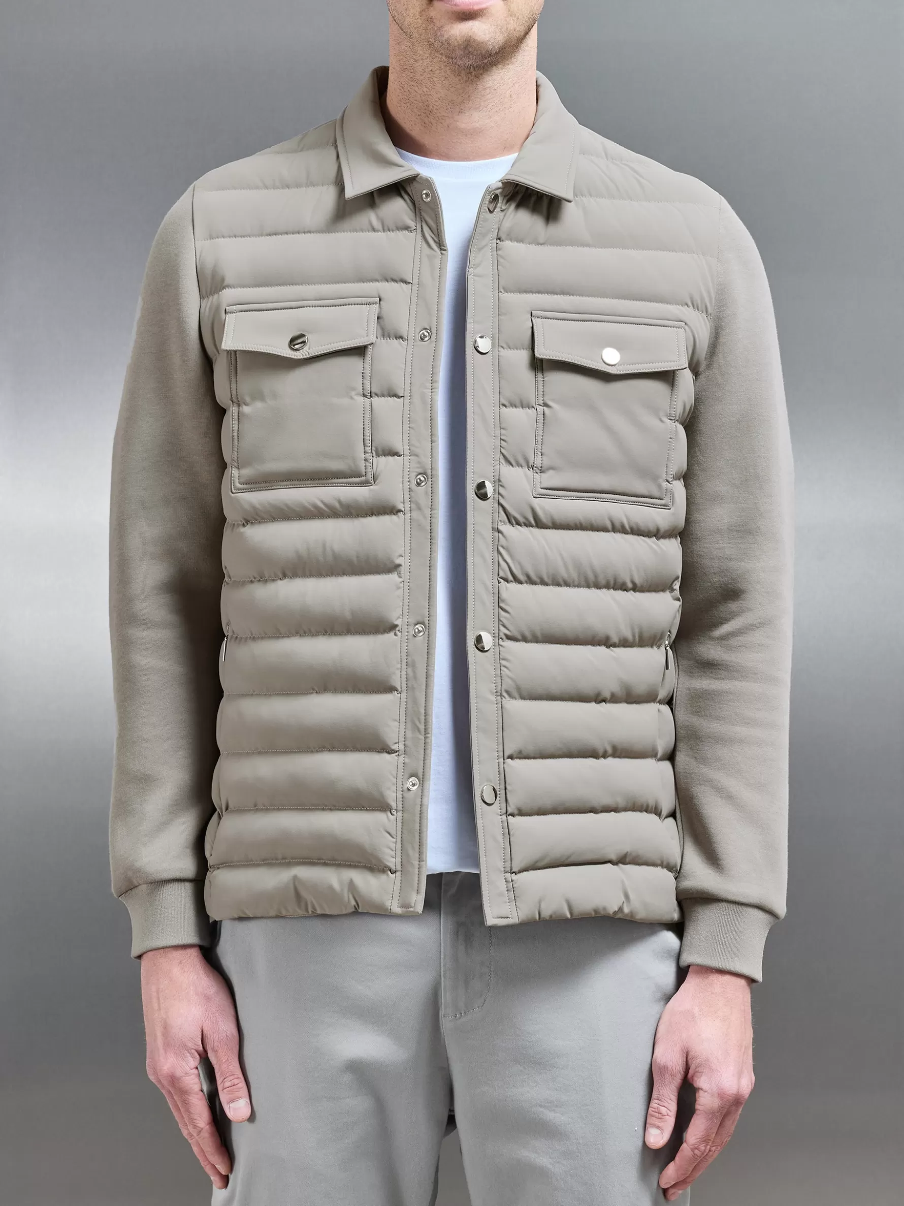 ARNE Hybrid Quilted Overshirt -