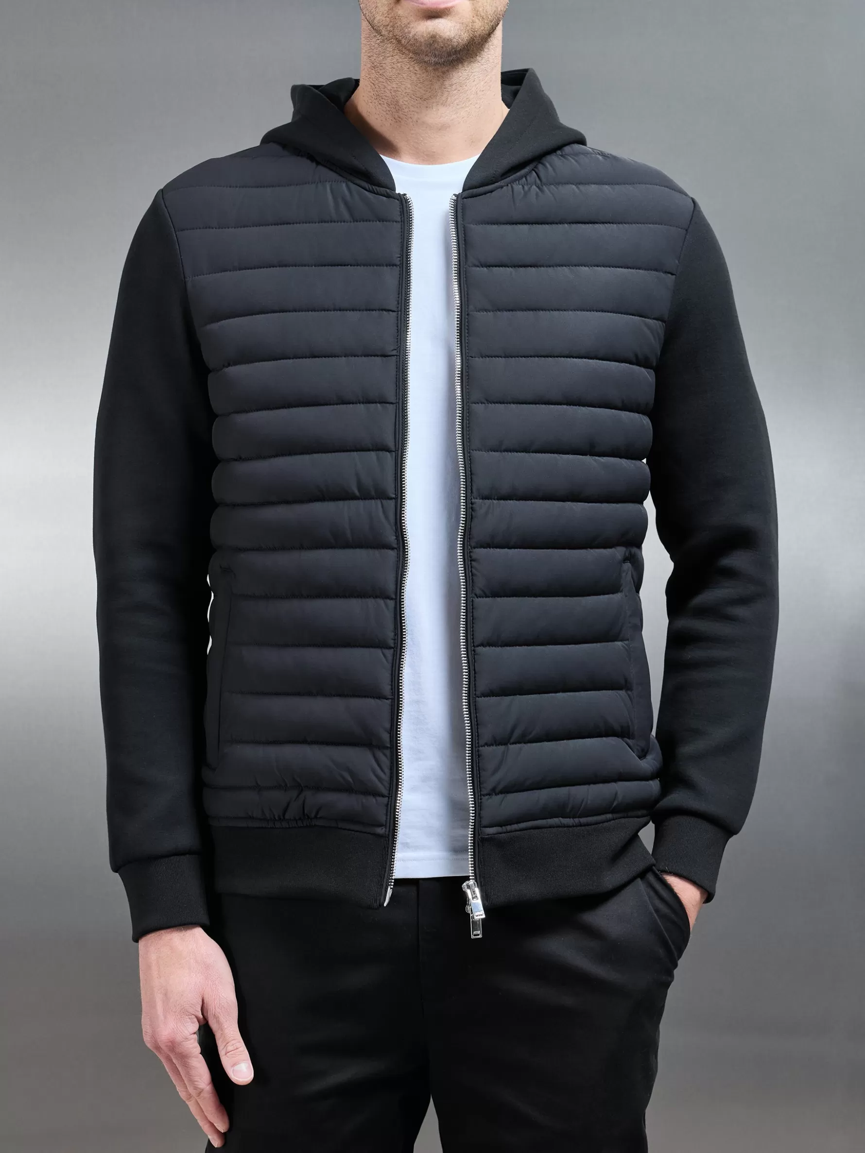 ARNE Hybrid Quilted Windbreaker -