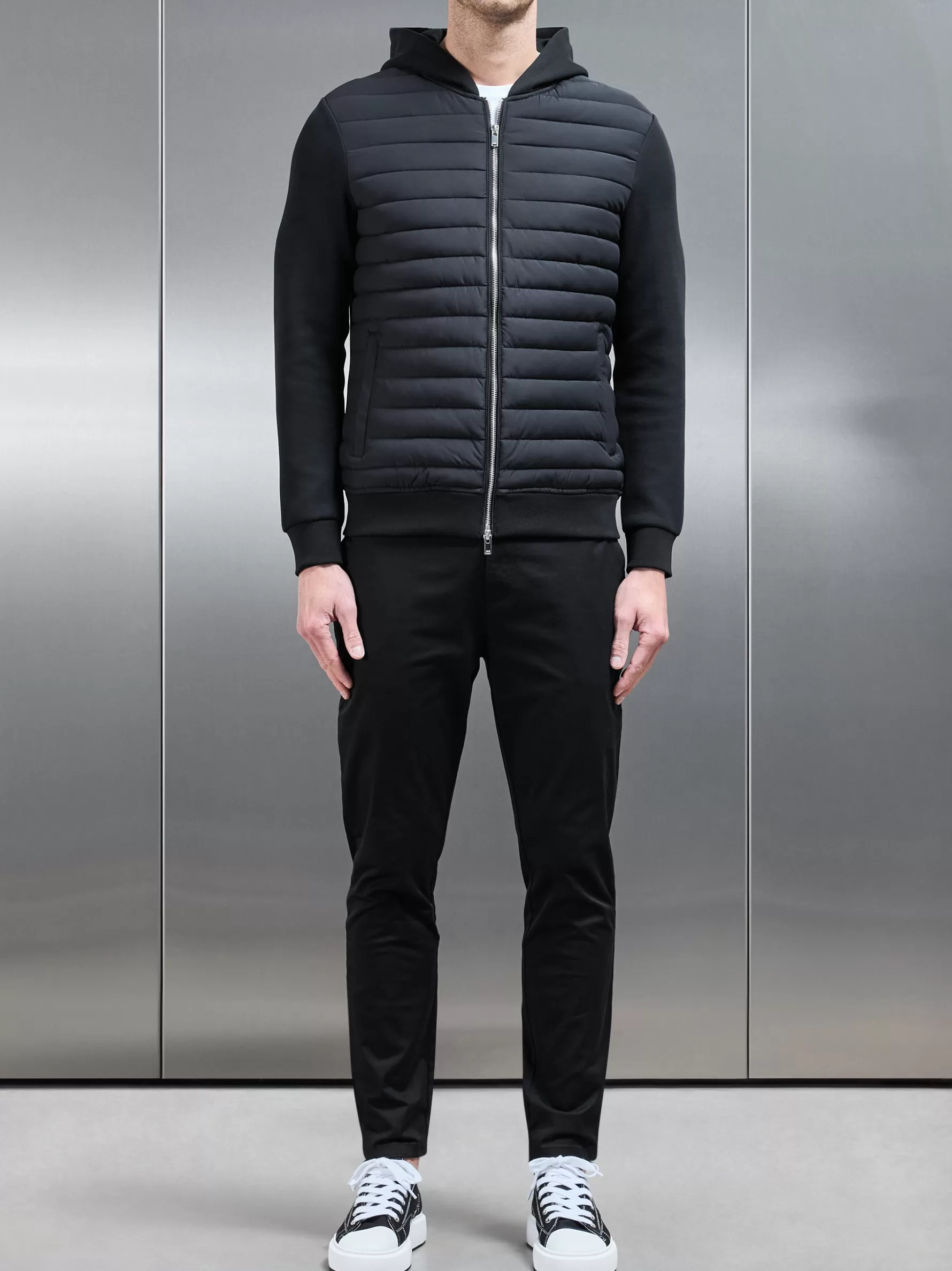 ARNE Hybrid Quilted Windbreaker -