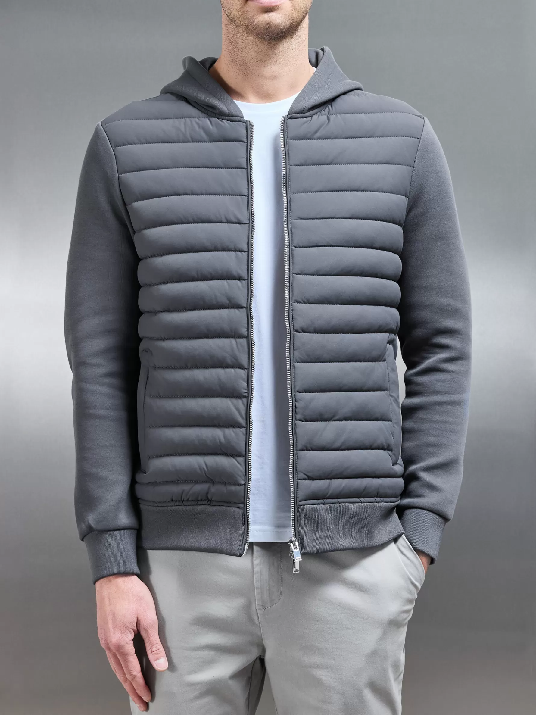 ARNE Hybrid Quilted Windbreaker -