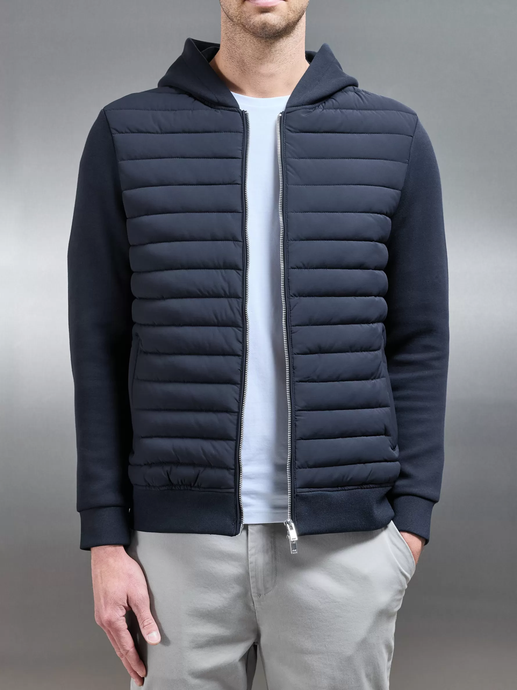 ARNE Hybrid Quilted Windbreaker -