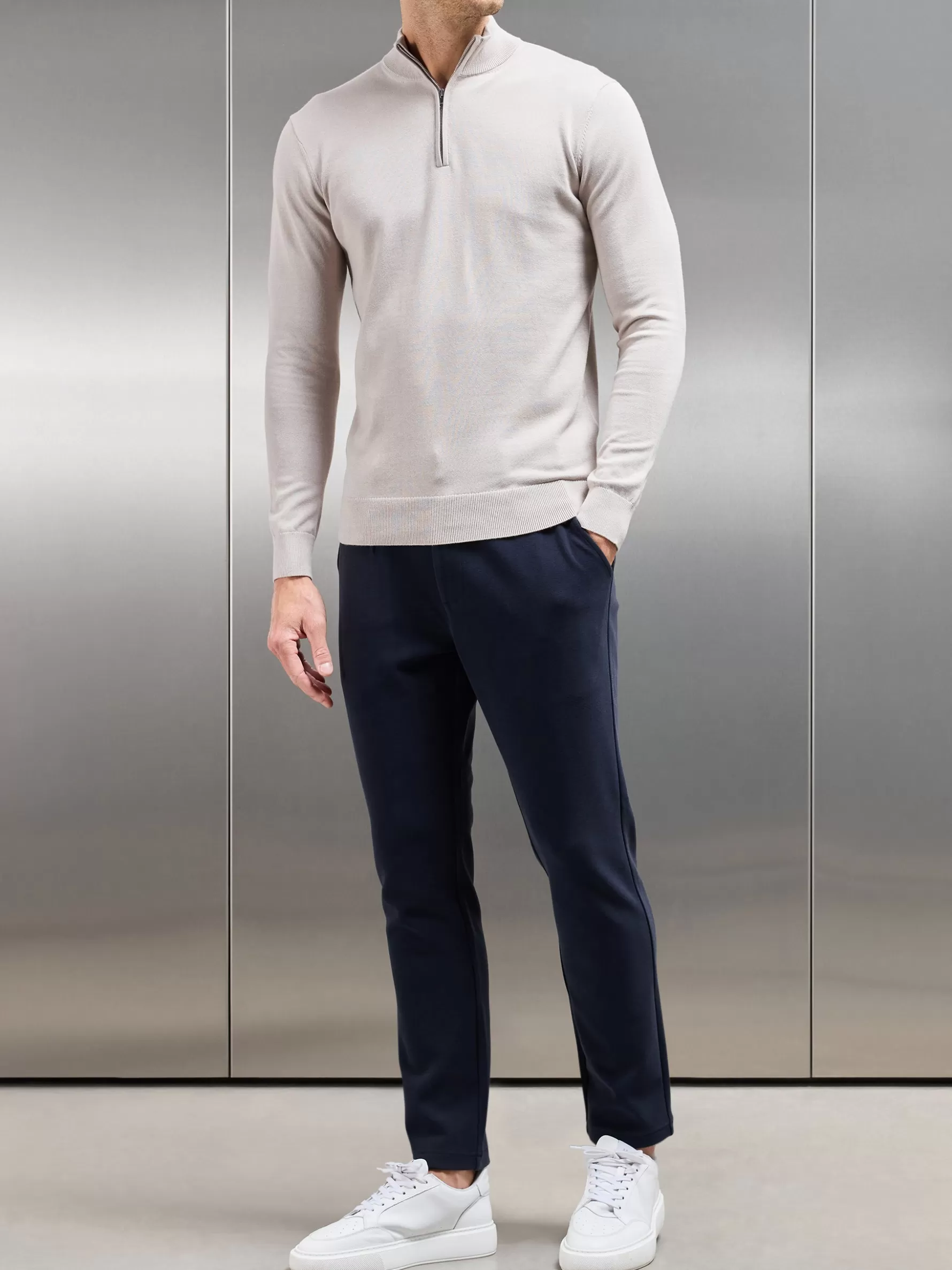 ARNE Knitted Tailored Chino Trouser -