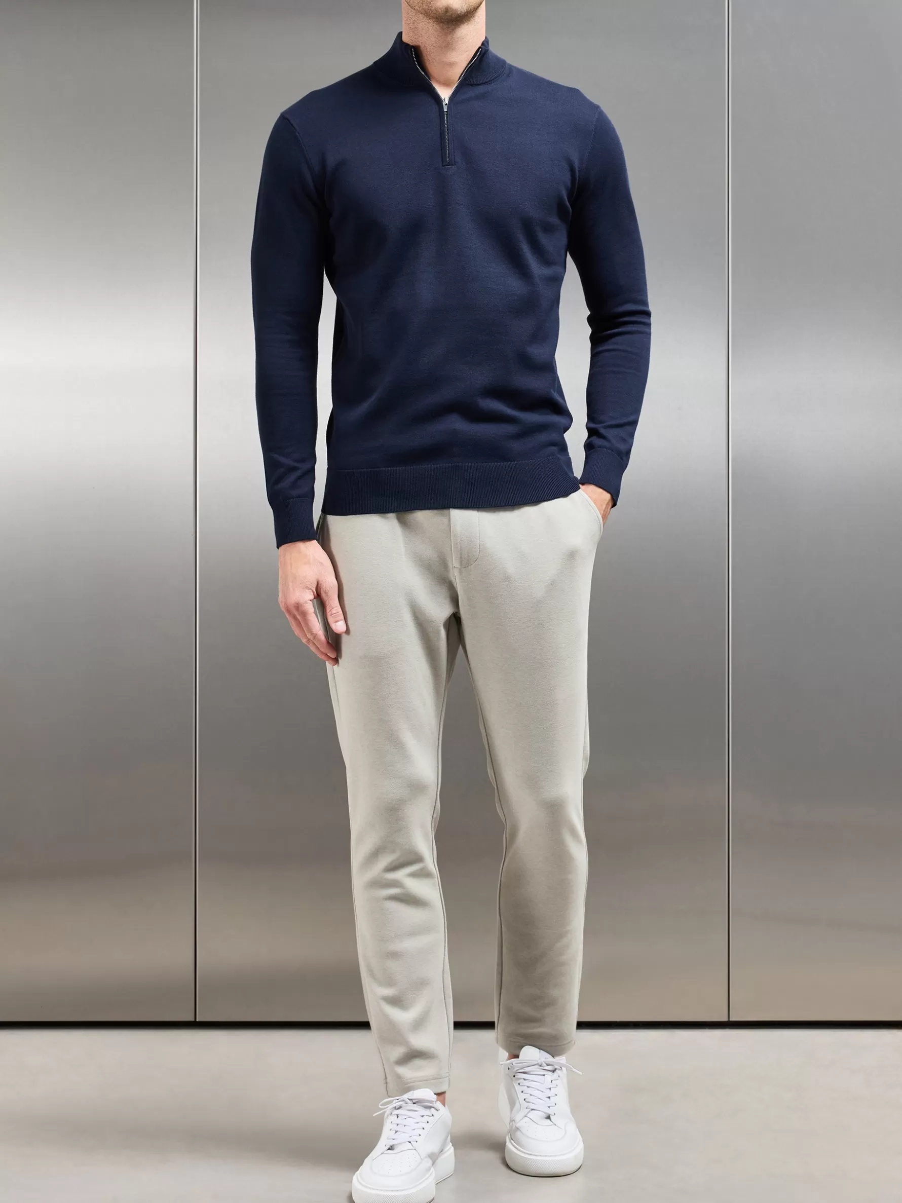 ARNE Knitted Tailored Chino Trouser -