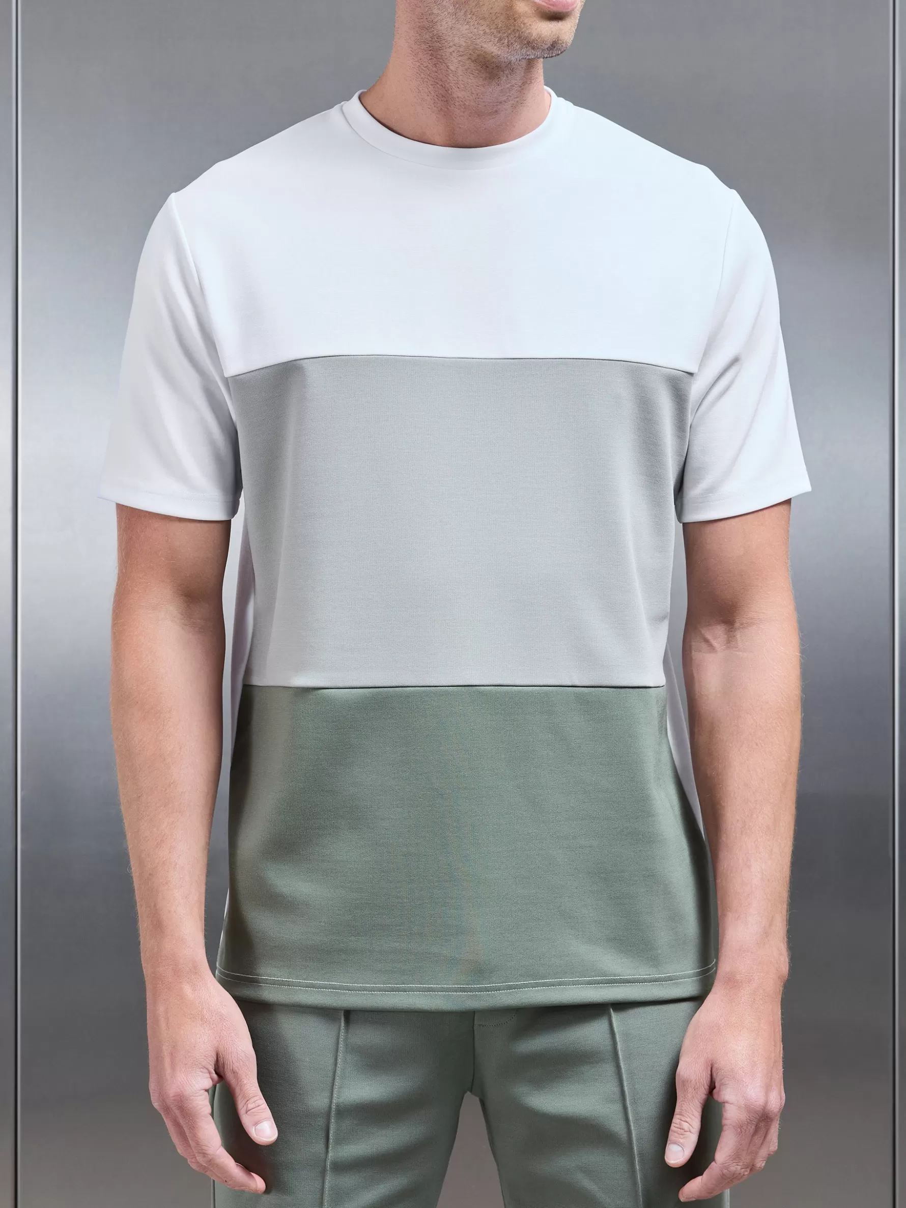 ARNE Luxe Colour Block T-Shirt -