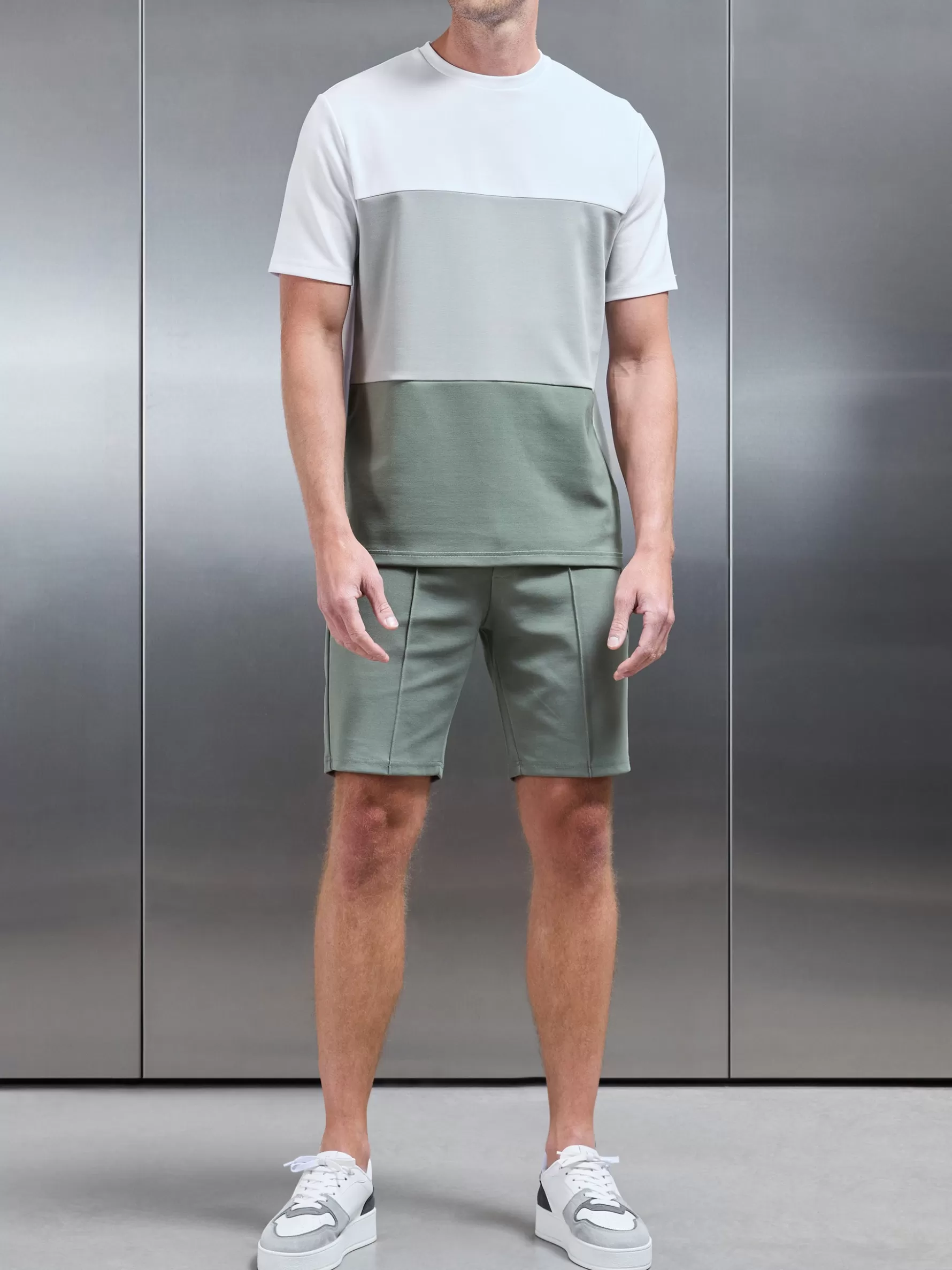 ARNE Luxe Colour Block T-Shirt -