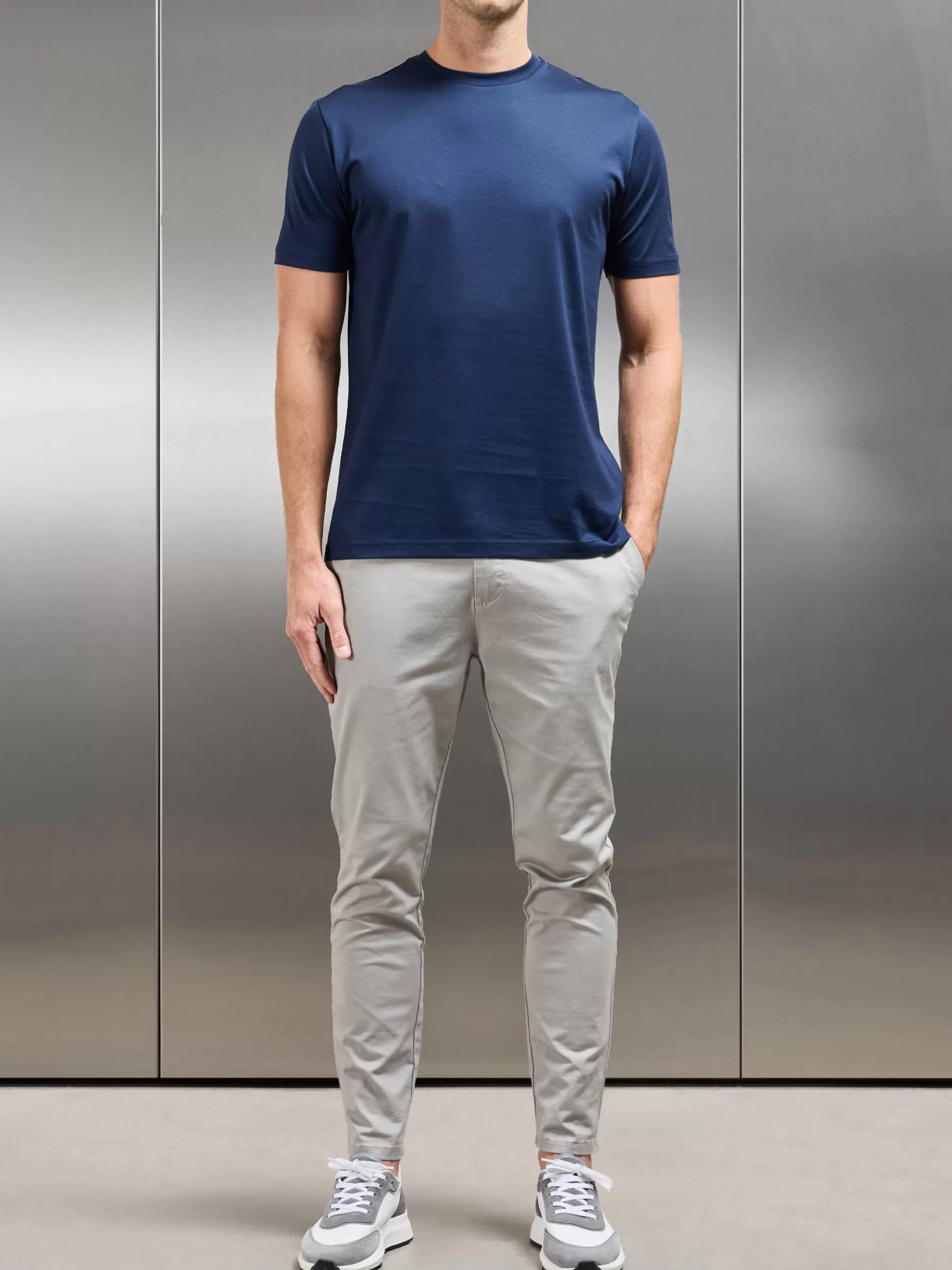 ARNE Mercerised Cotton T-shirt -