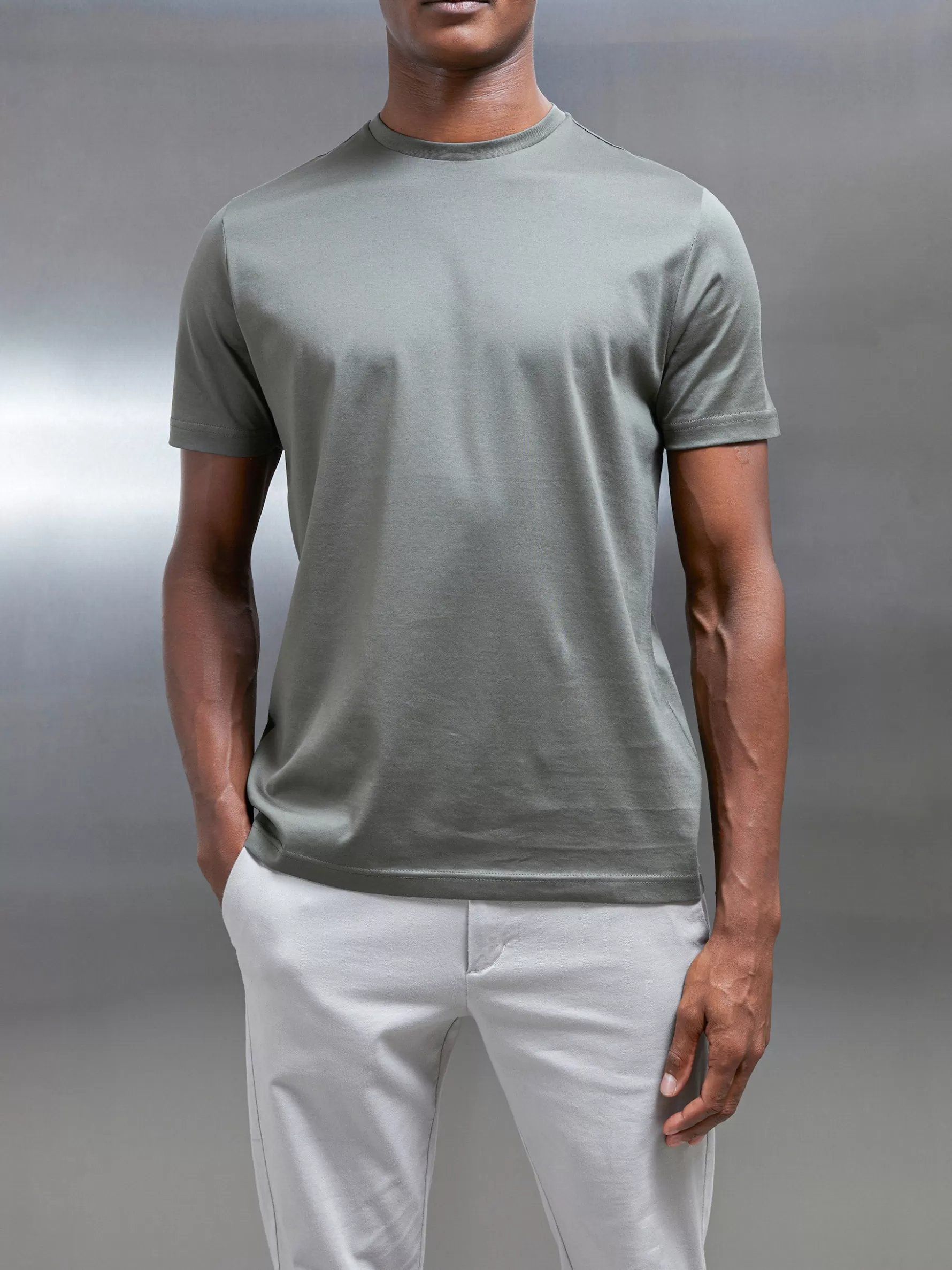 ARNE Mercerised Cotton T-shirt -