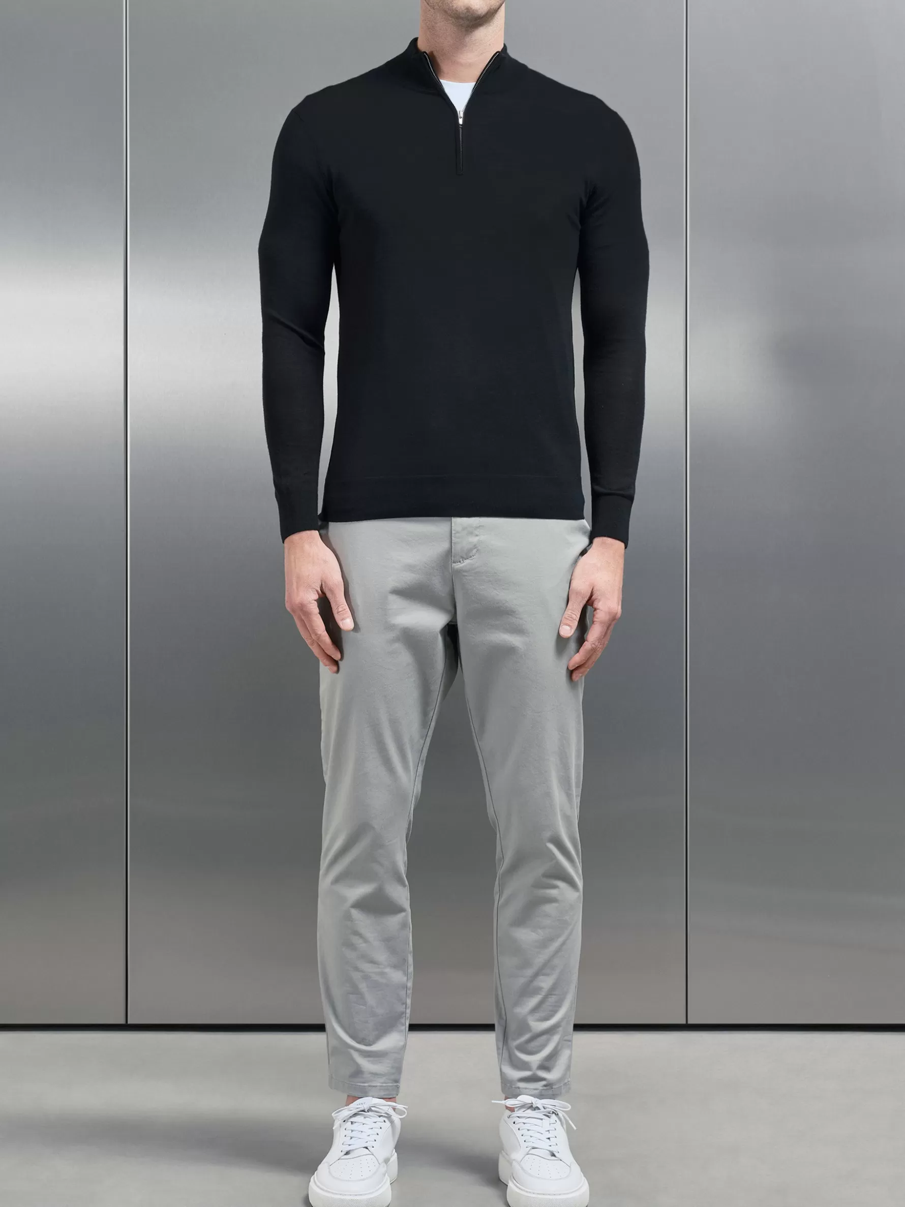 ARNE Merino Wool Funnel Neck -