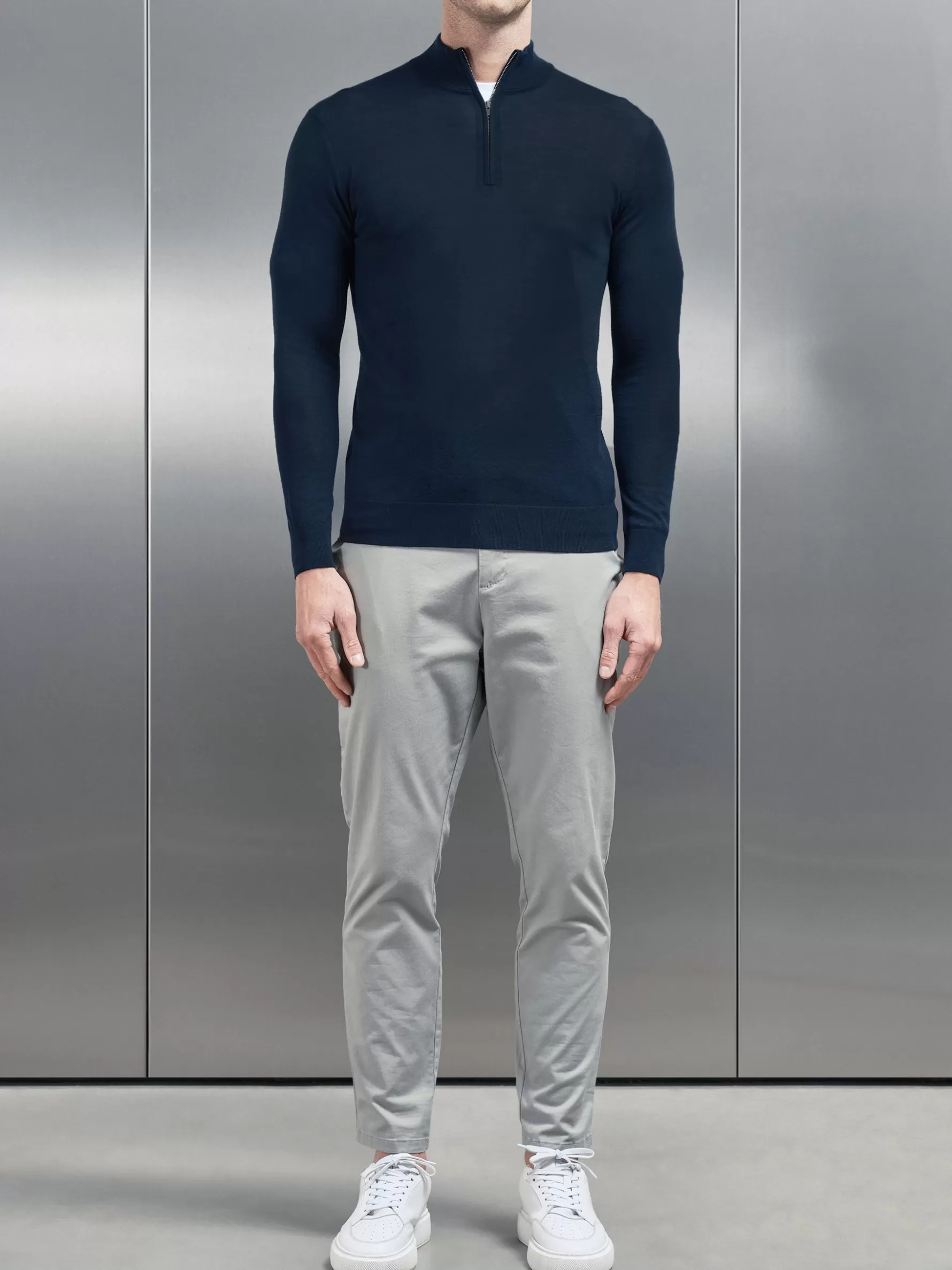 ARNE Merino Wool Funnel Neck -