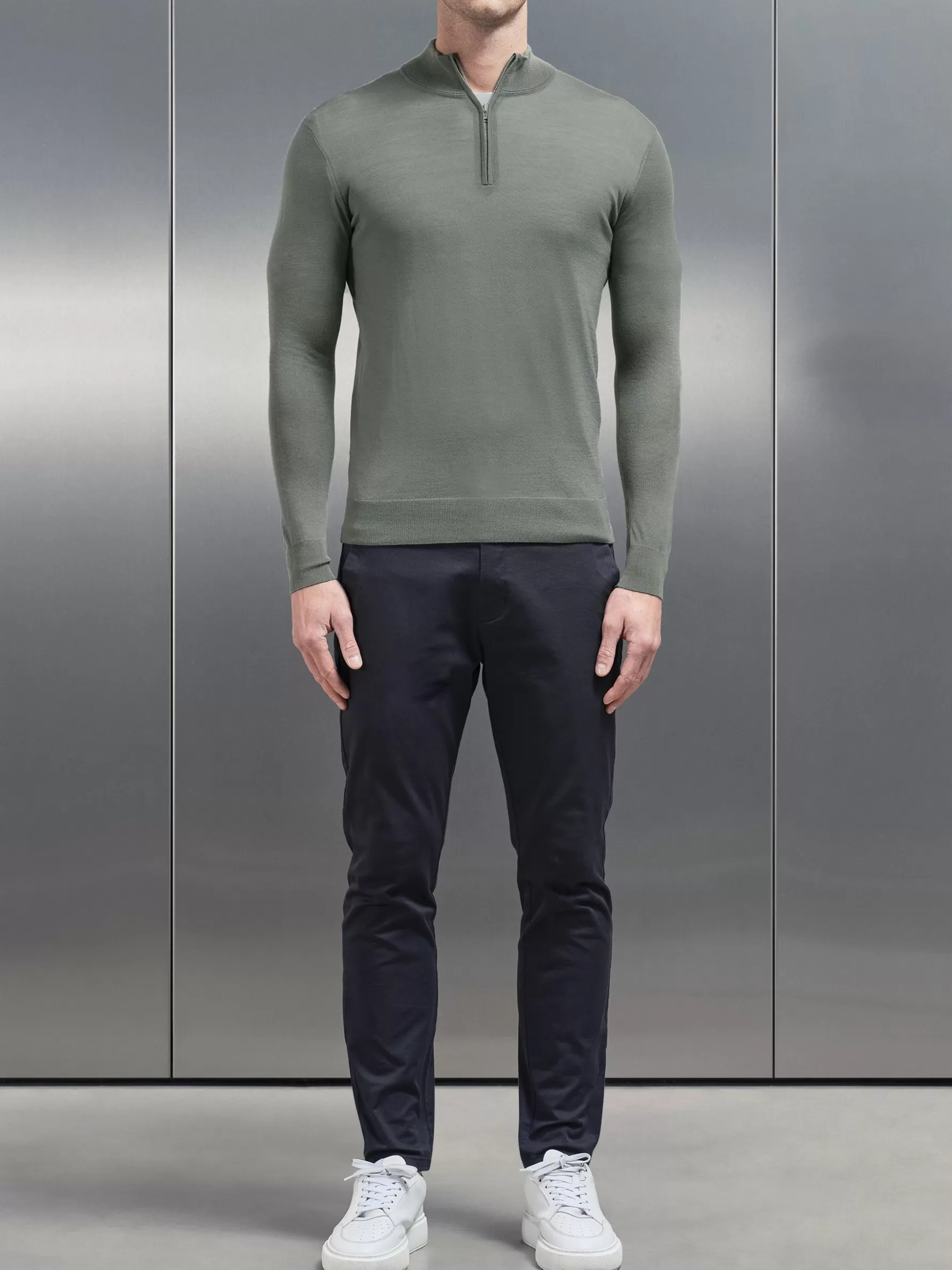 ARNE Merino Wool Funnel Neck -