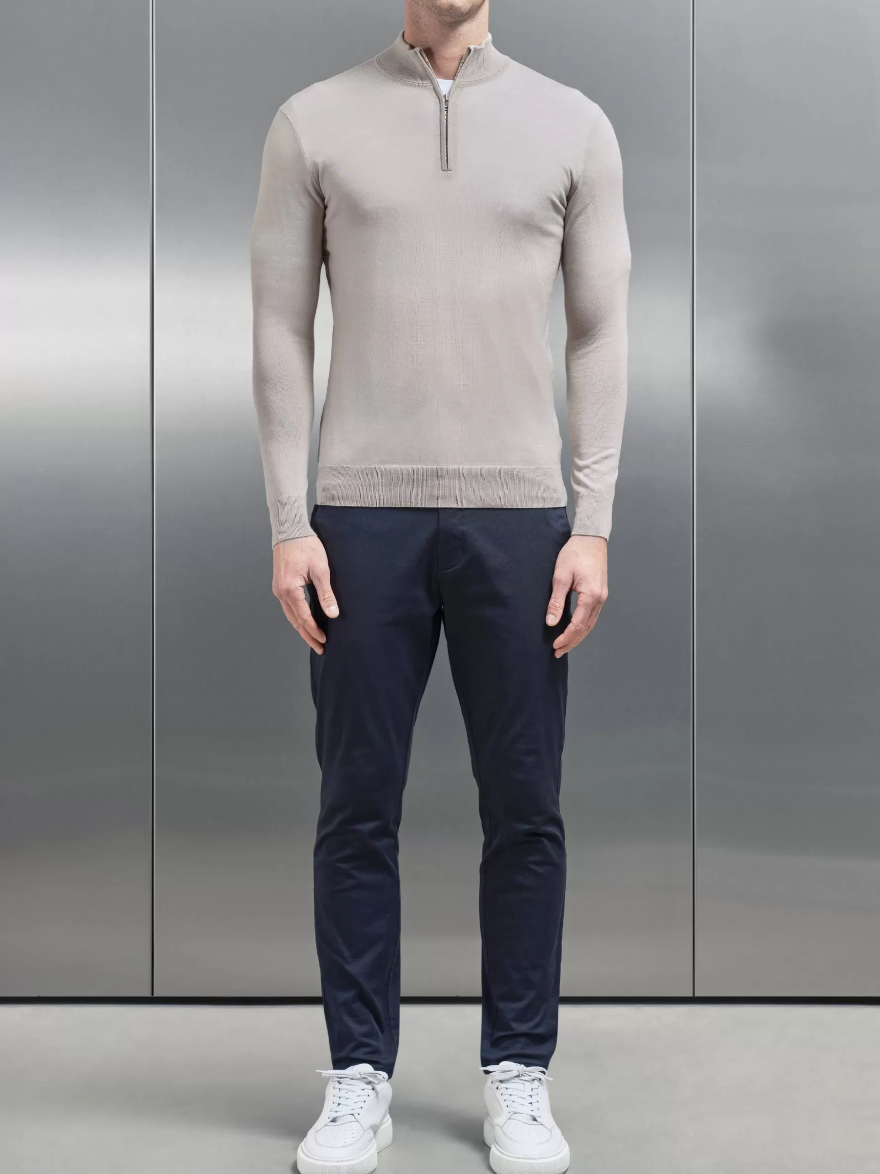 ARNE Merino Wool Funnel Neck -