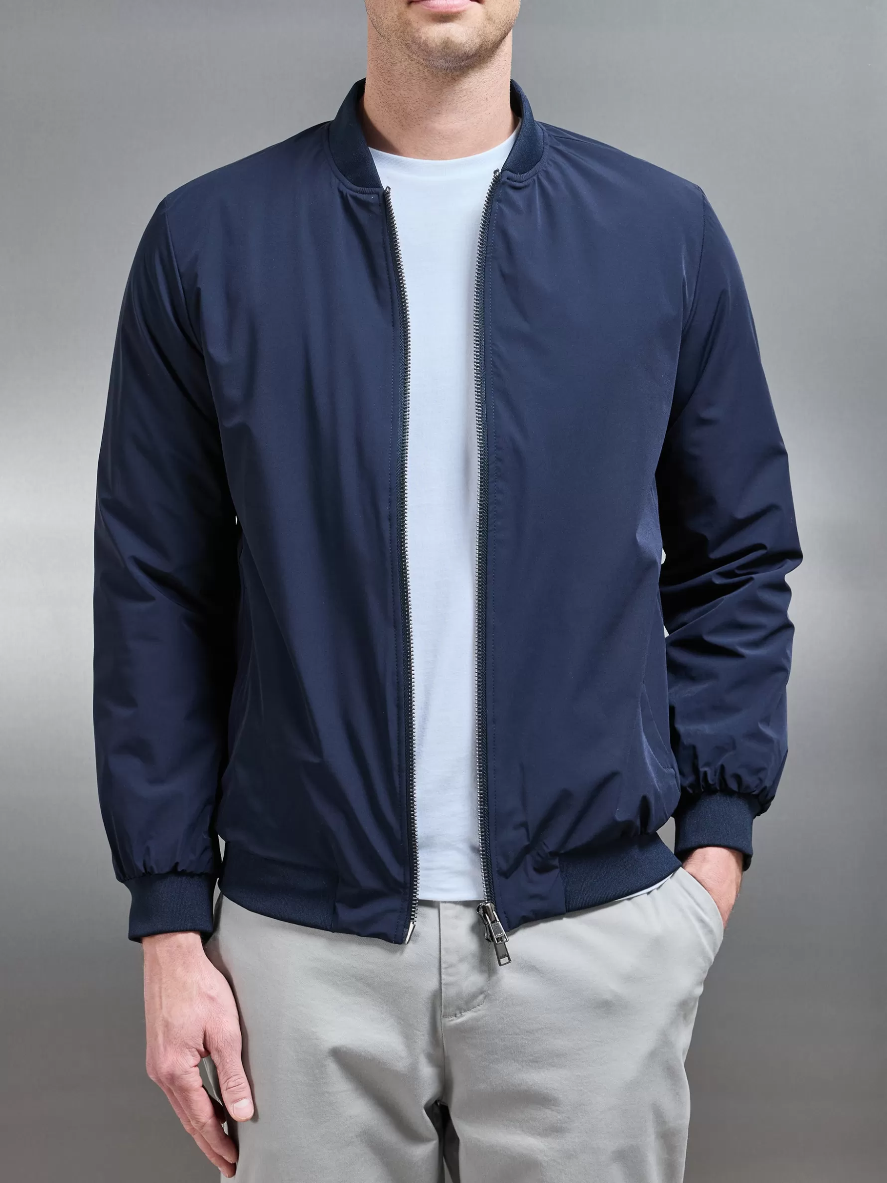 ARNE Nylon Padded Bomber Jacket -