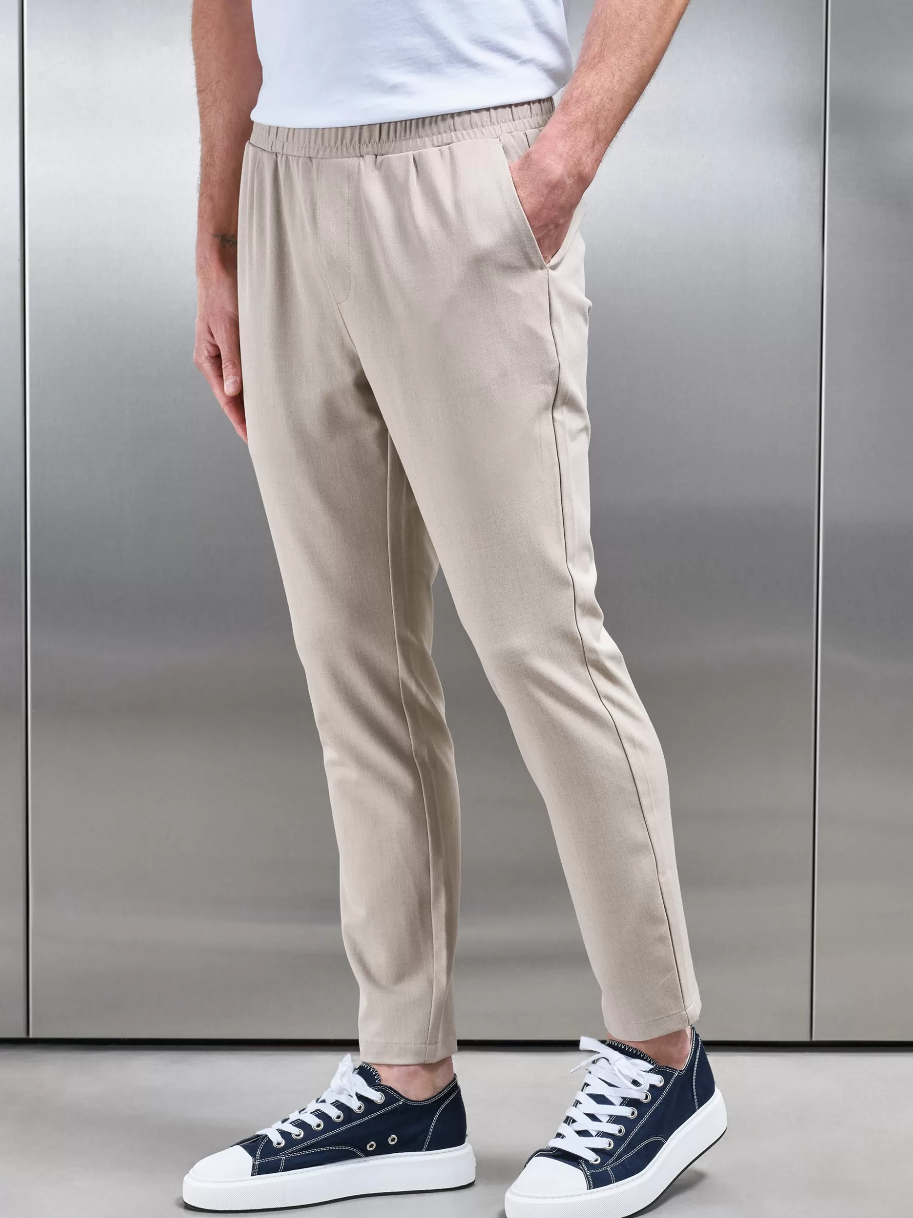 ARNE Pleated Drawstring Tailored Trouser -