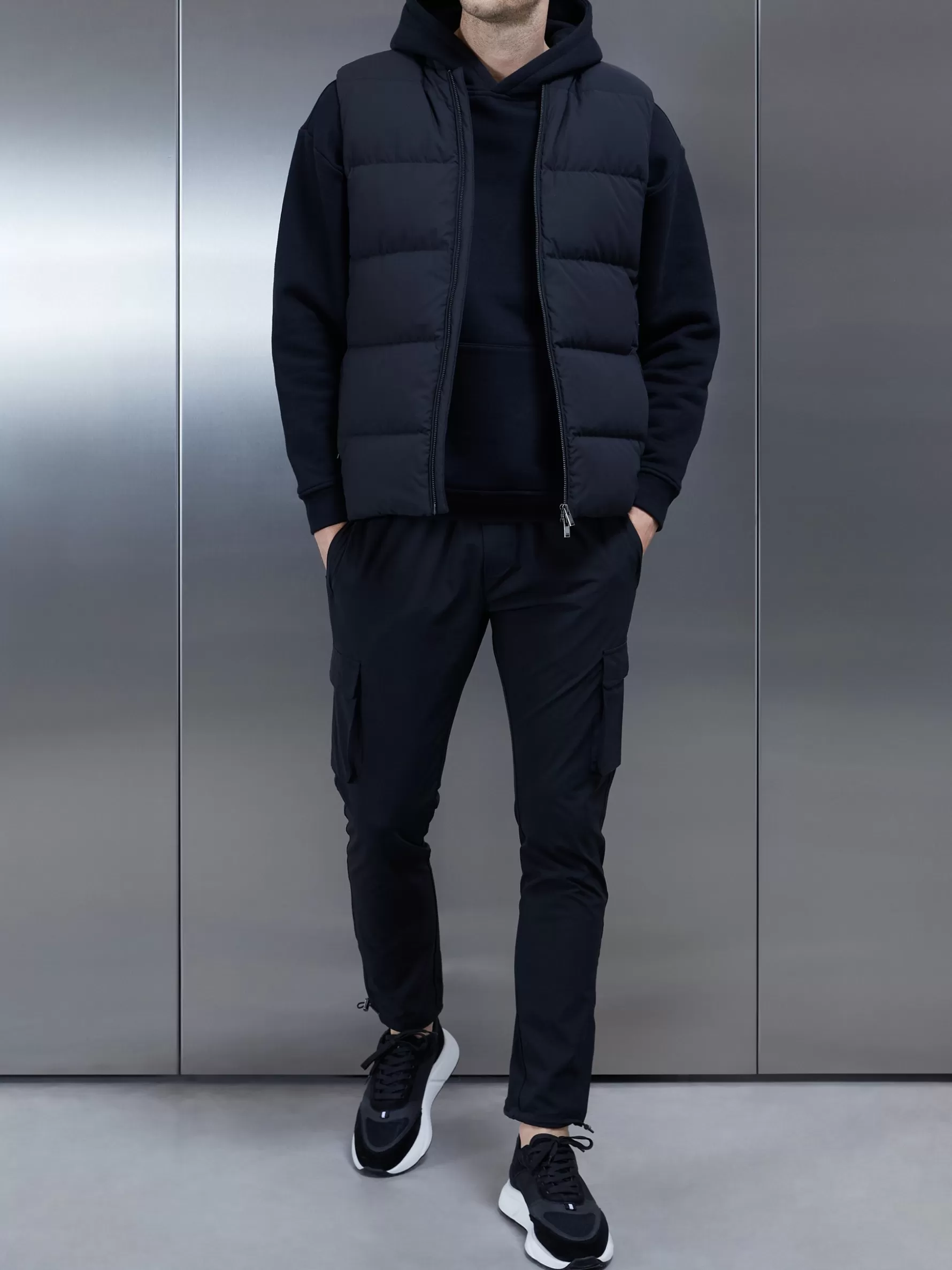 ARNE Quilted Bomber Gilet -