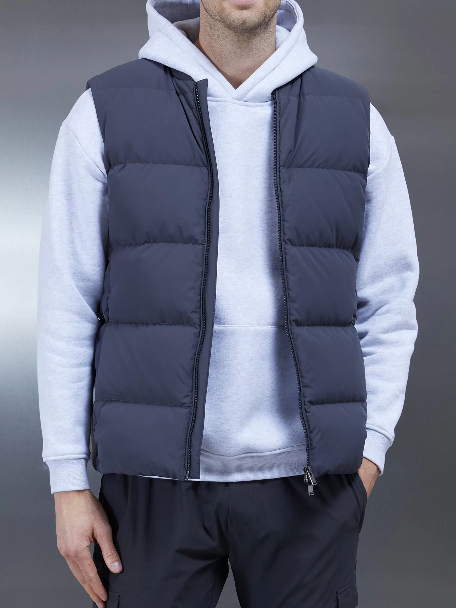 ARNE Quilted Bomber Gilet -