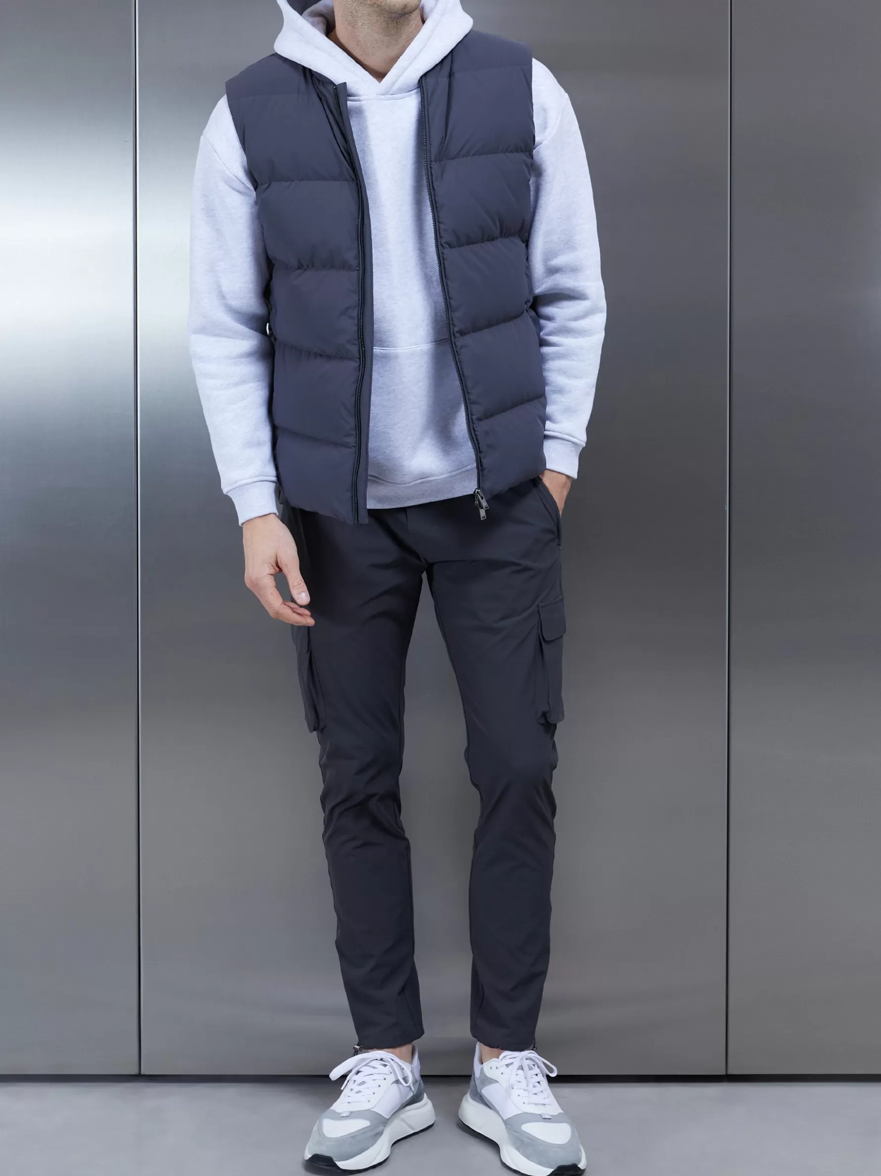 ARNE Quilted Bomber Gilet -