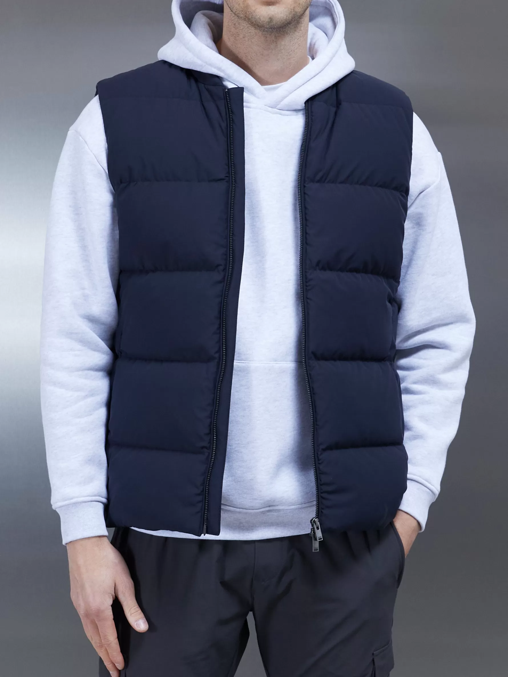 ARNE Quilted Bomber Gilet -