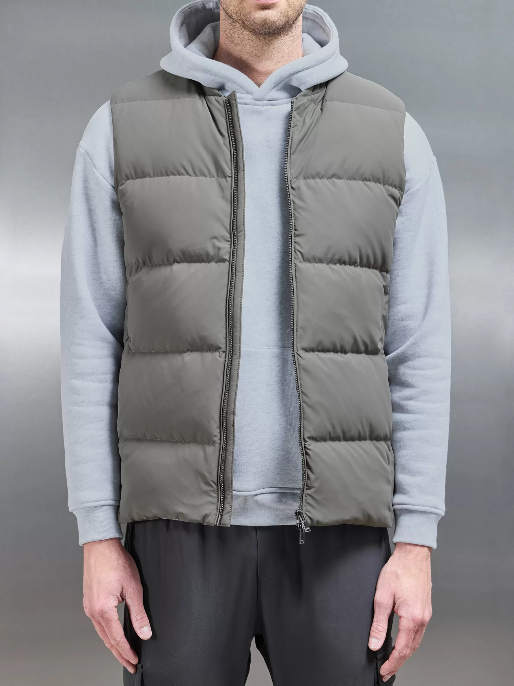 ARNE Quilted Bomber Gilet -