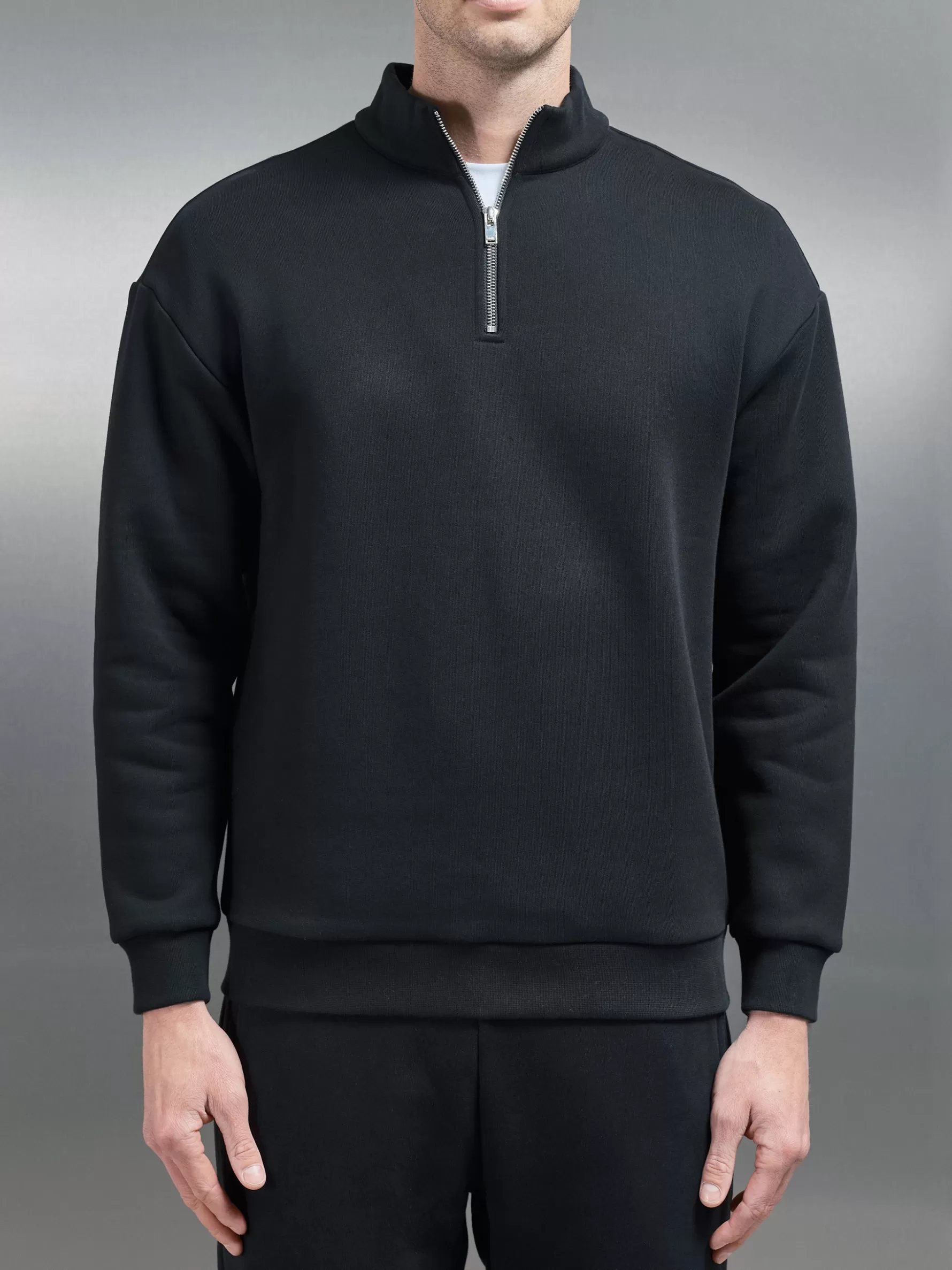 ARNE Relaxed Fit Half Zip -