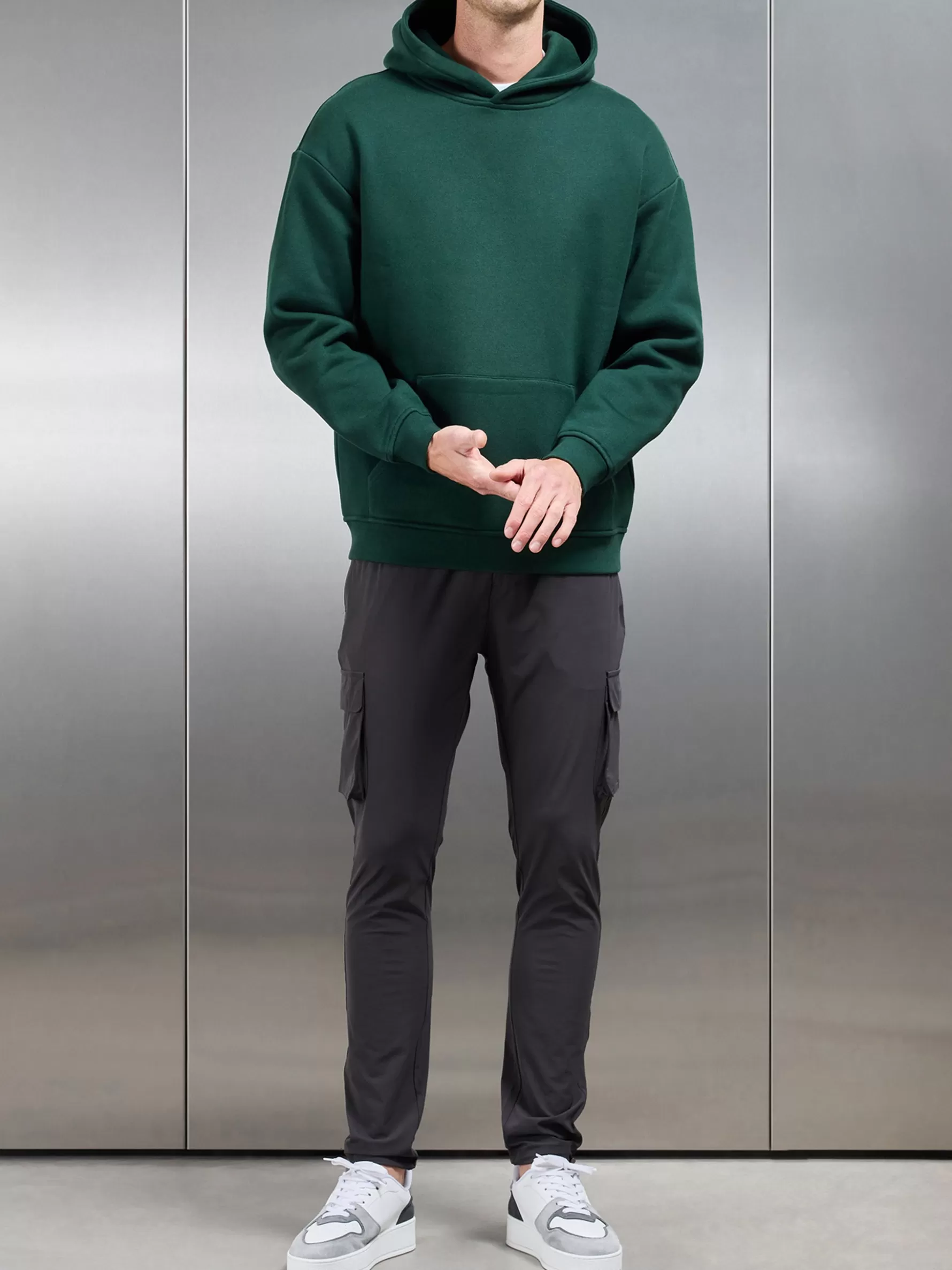 ARNE Relaxed Fit Hoodie - Rich Green