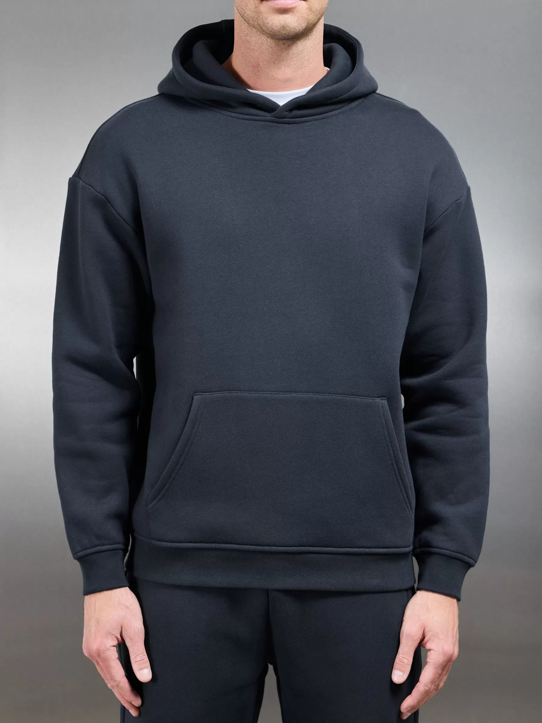 ARNE Relaxed Fit Hoodie - Slate Blue