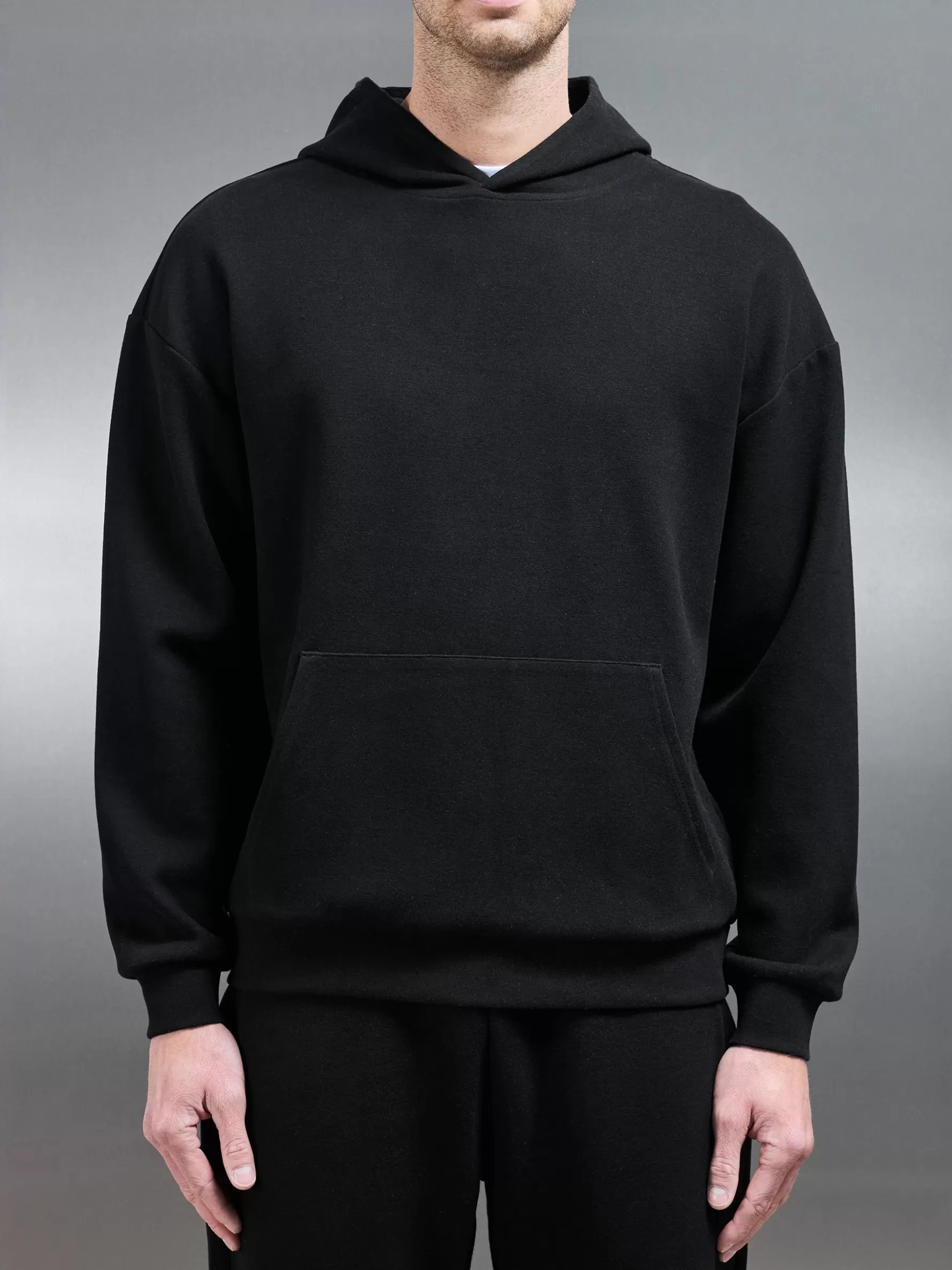 ARNE Relaxed Fit Knitted Hoodie -